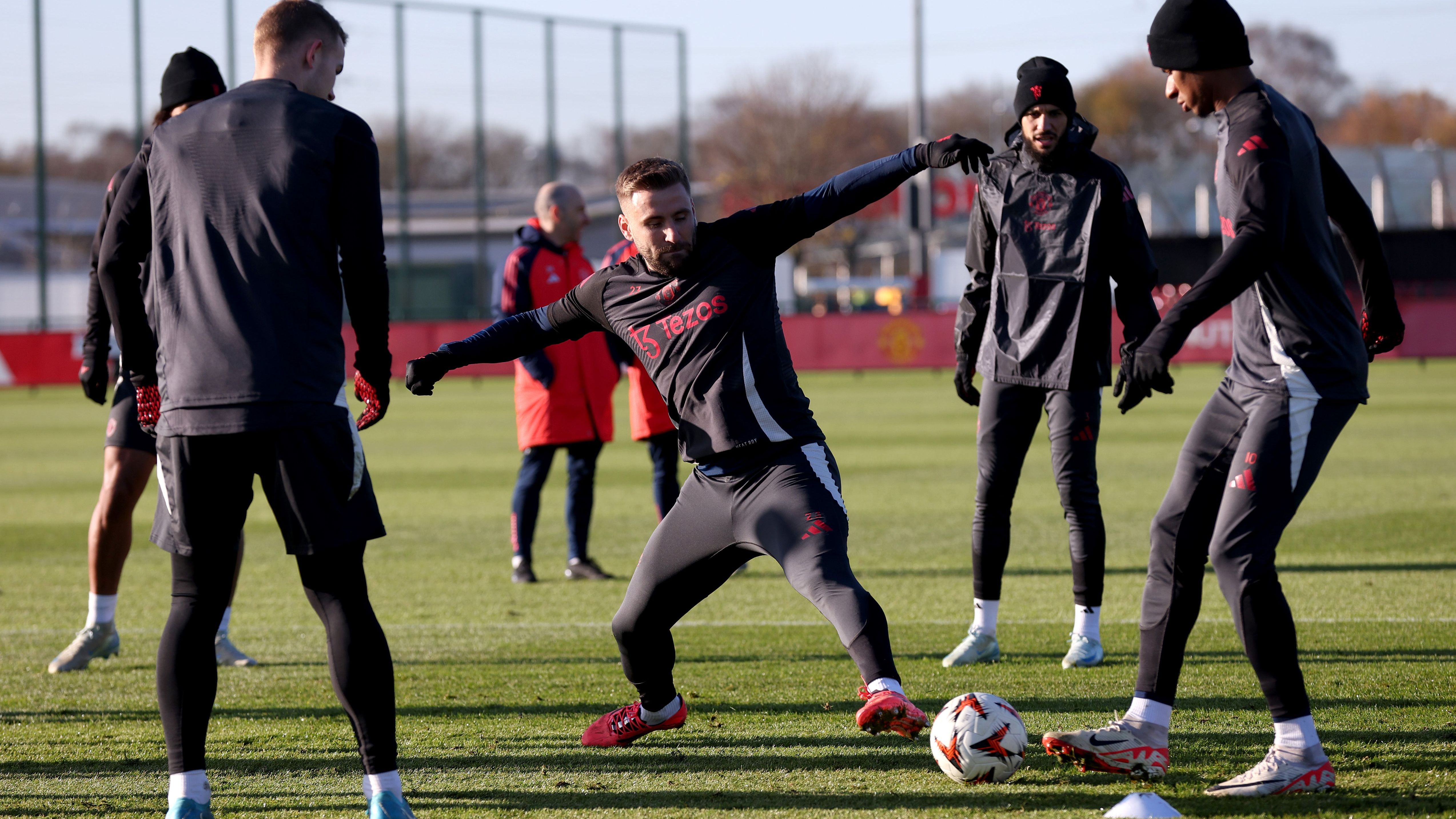 Manchester United Training Session And Press Conference - UEFA Europa League 2024/25 League Phase MD5