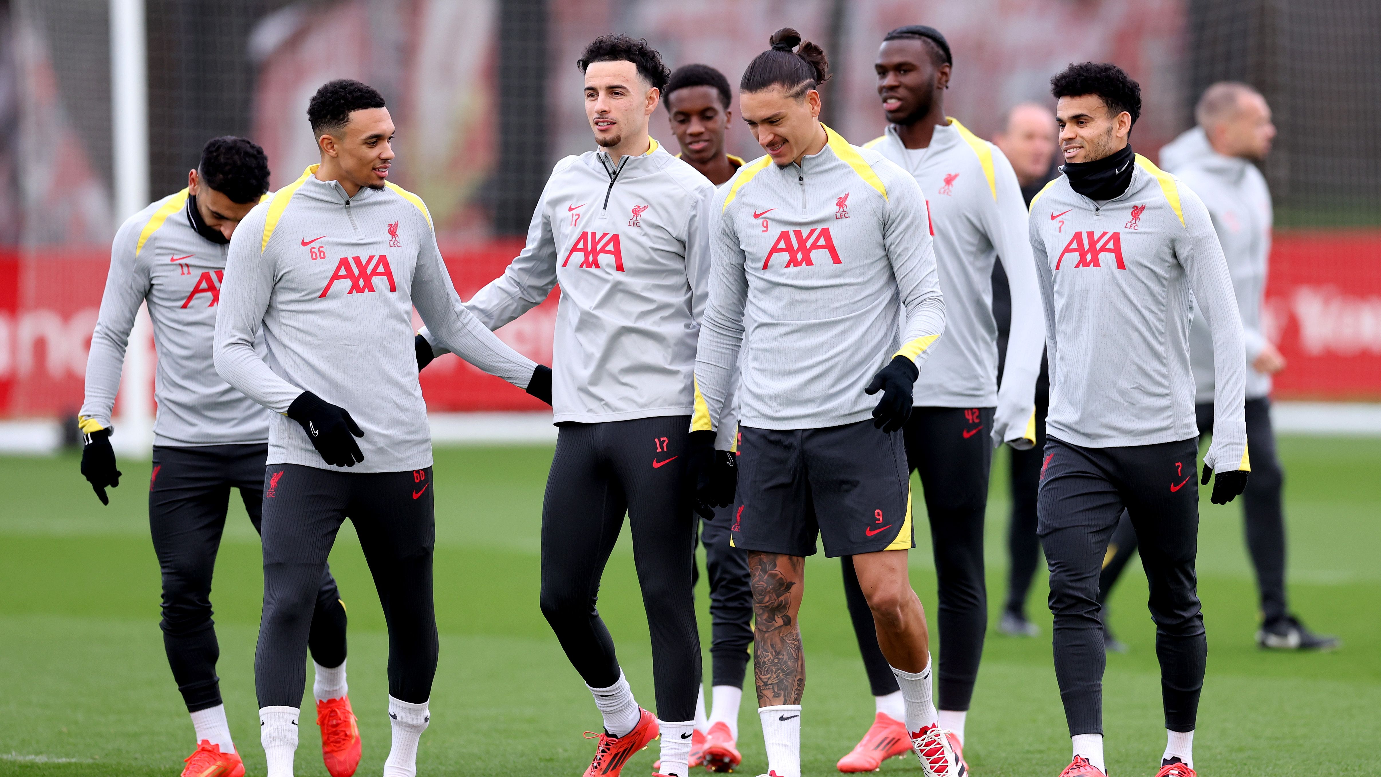 Liverpool FC Training Session And Press Conference - UEFA Champions League 2024/25 League Phase MD6