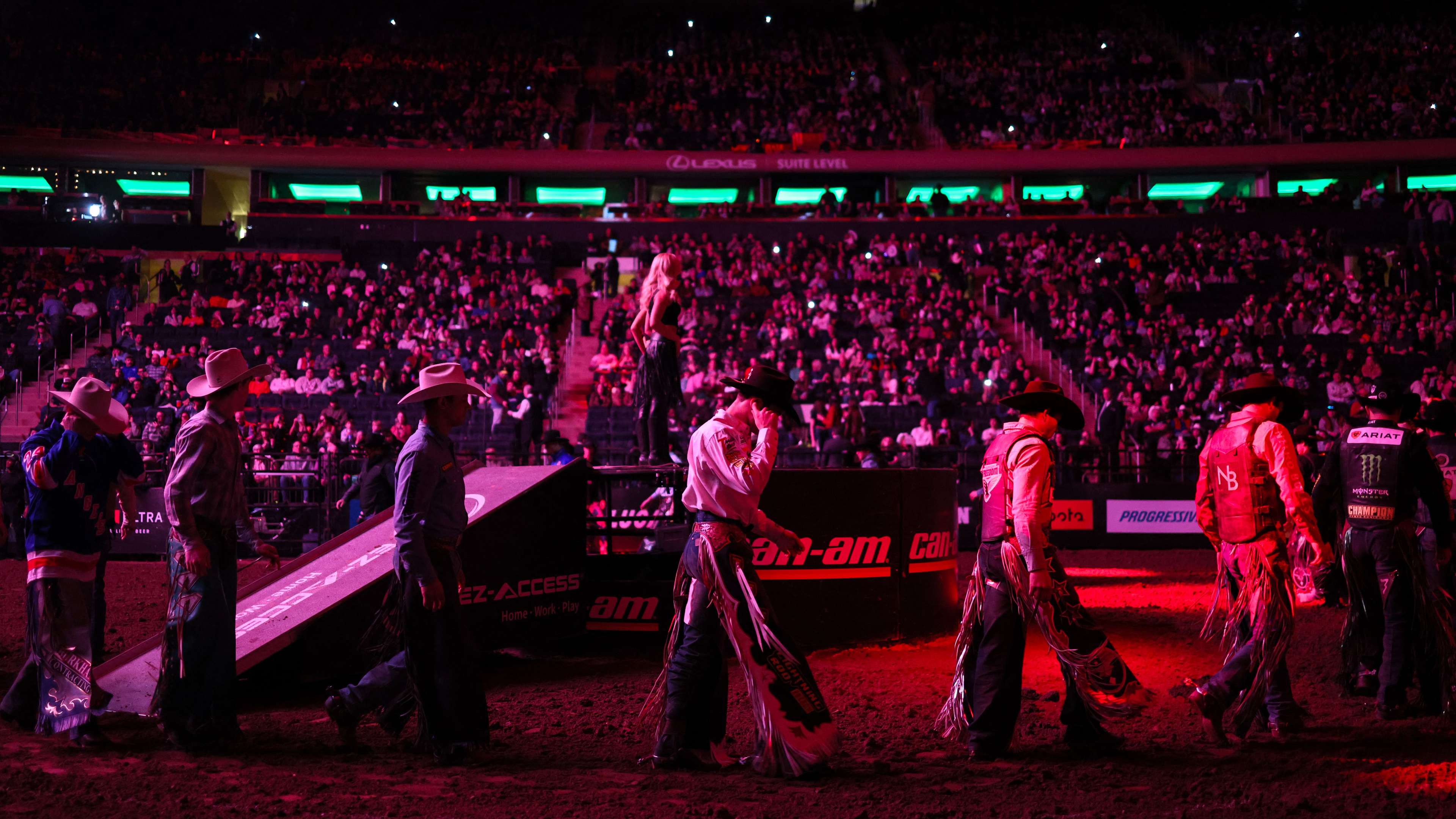 US-BULL RIDING-RODEO