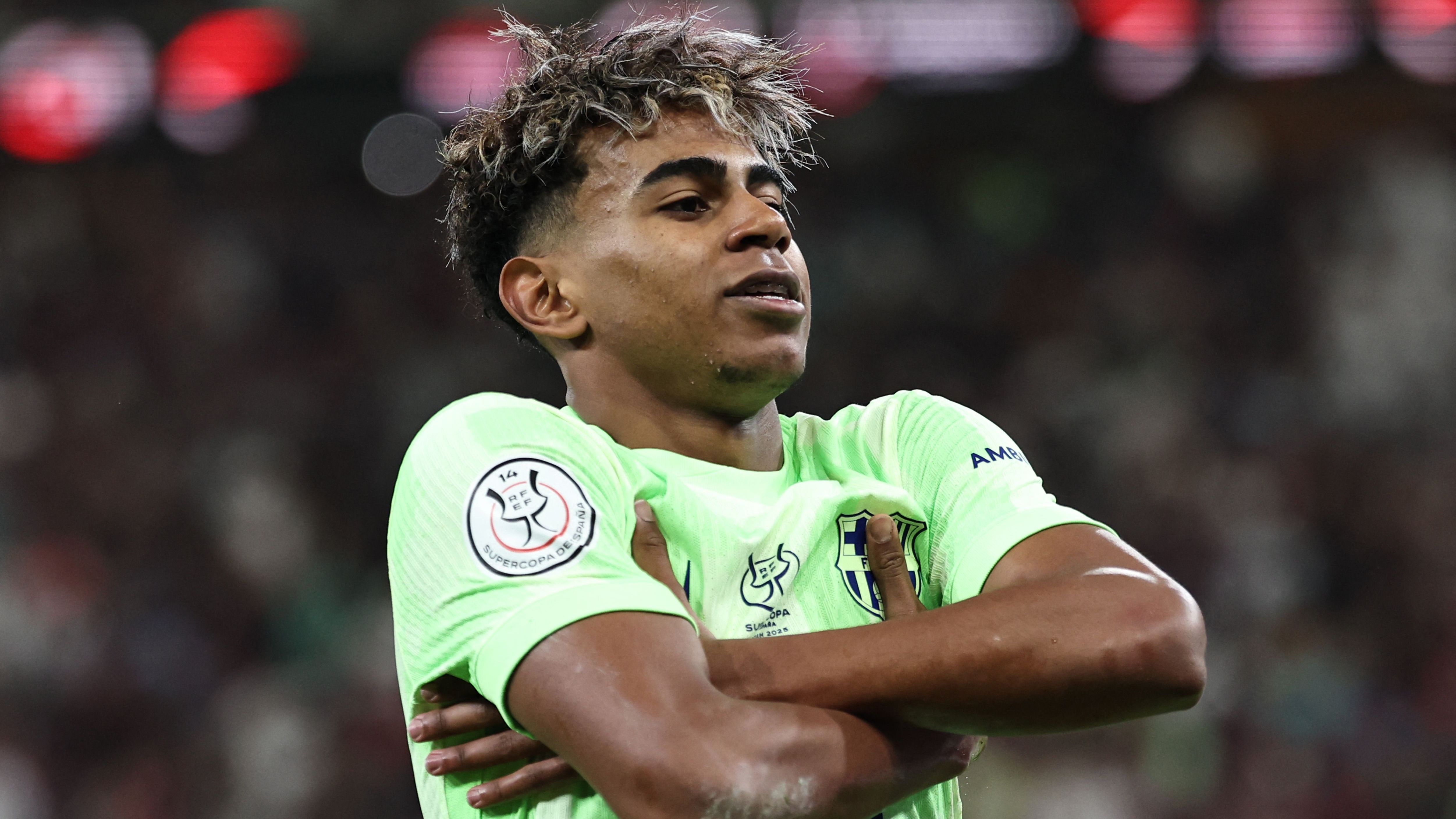 Better than Neymar? Lamine Yamal pulls out Brazilian's famous celebration  hours after sending Barcelona to Spanish Super Cup final | Goal.com United  Arab Emirates