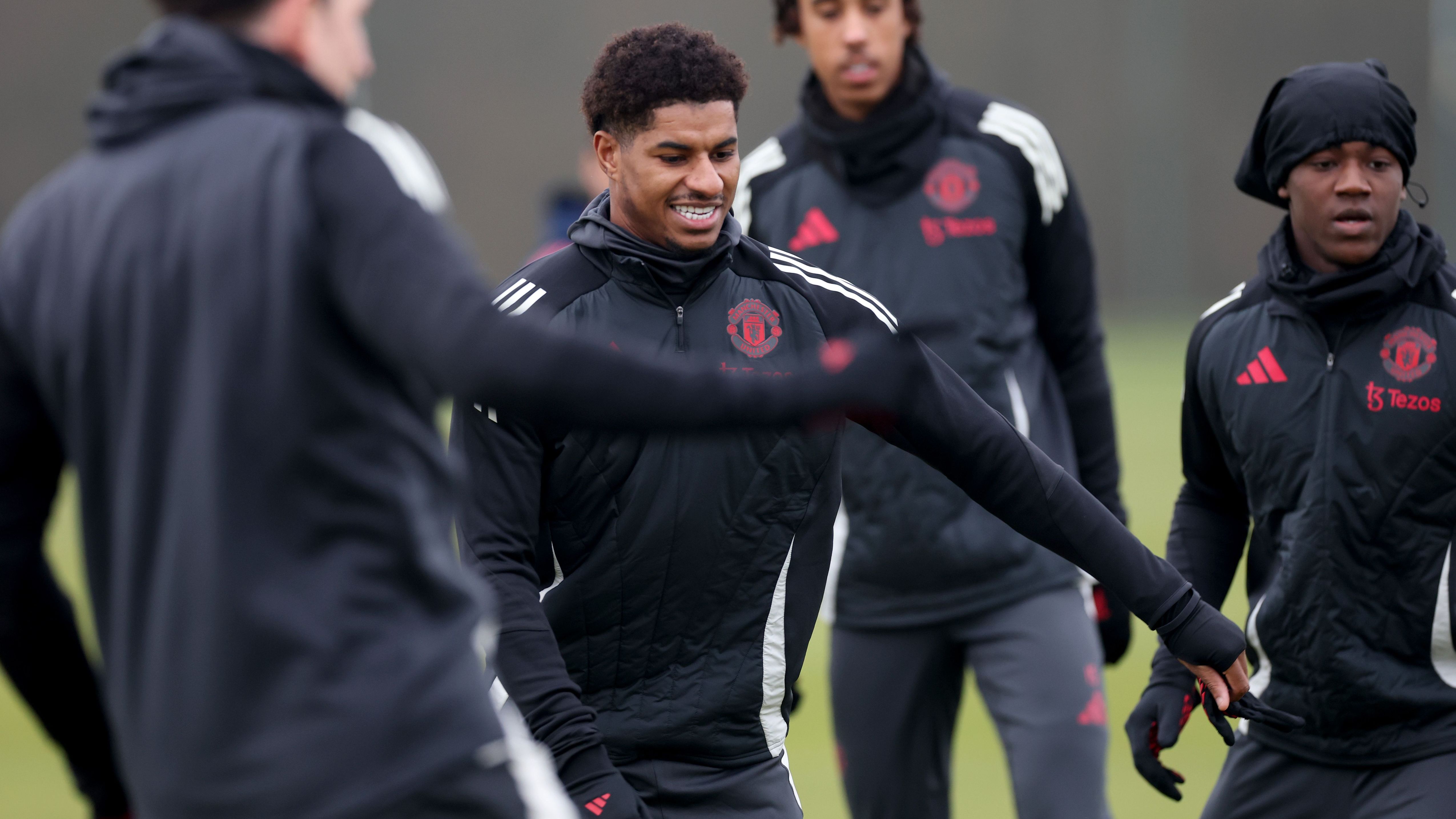 Manchester United Training Session And Press Conference - UEFA Europa League 2024/25 League Phase MD7