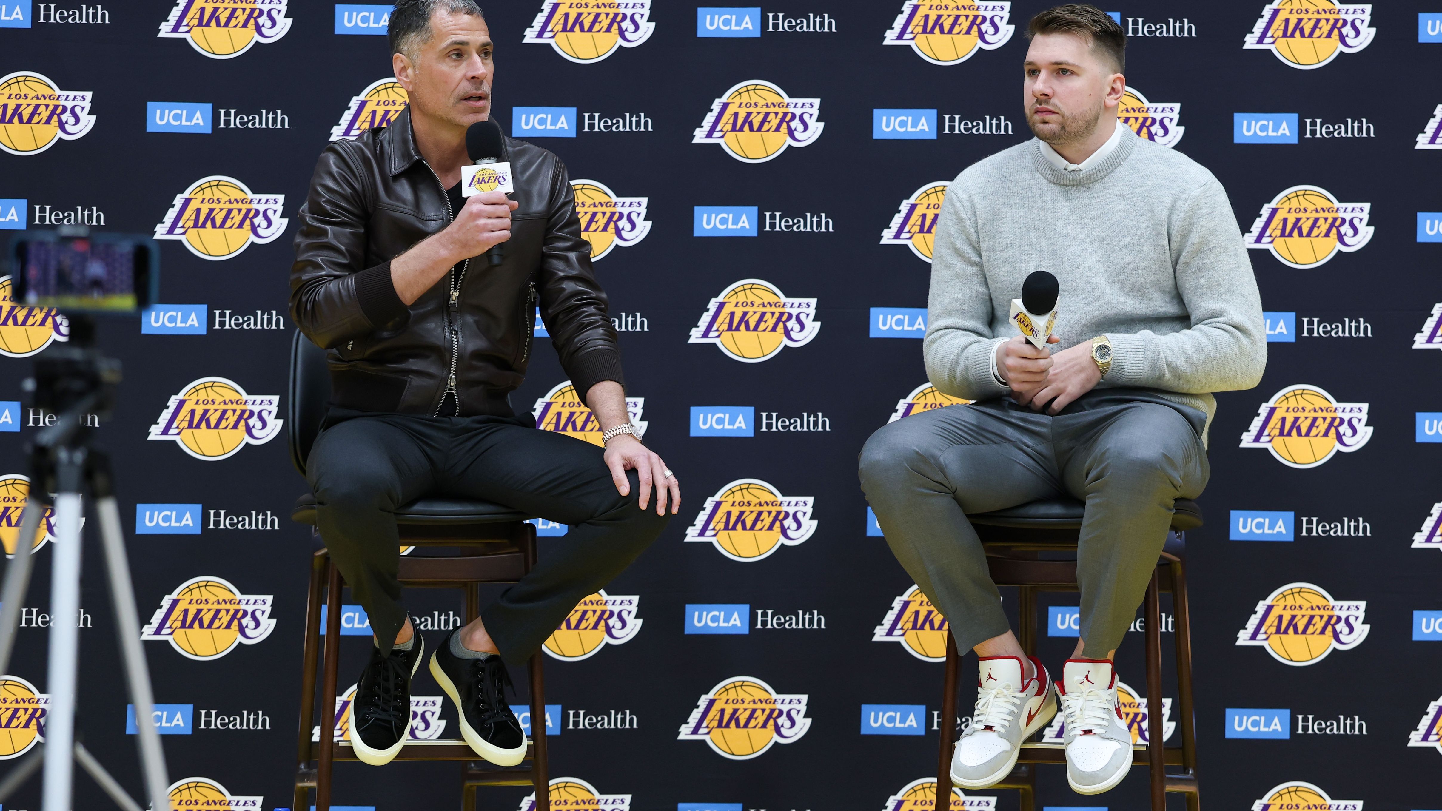 Los Angeles Lakers Introduce Luka Doncic, Maxi Kleber & Markieff Morris