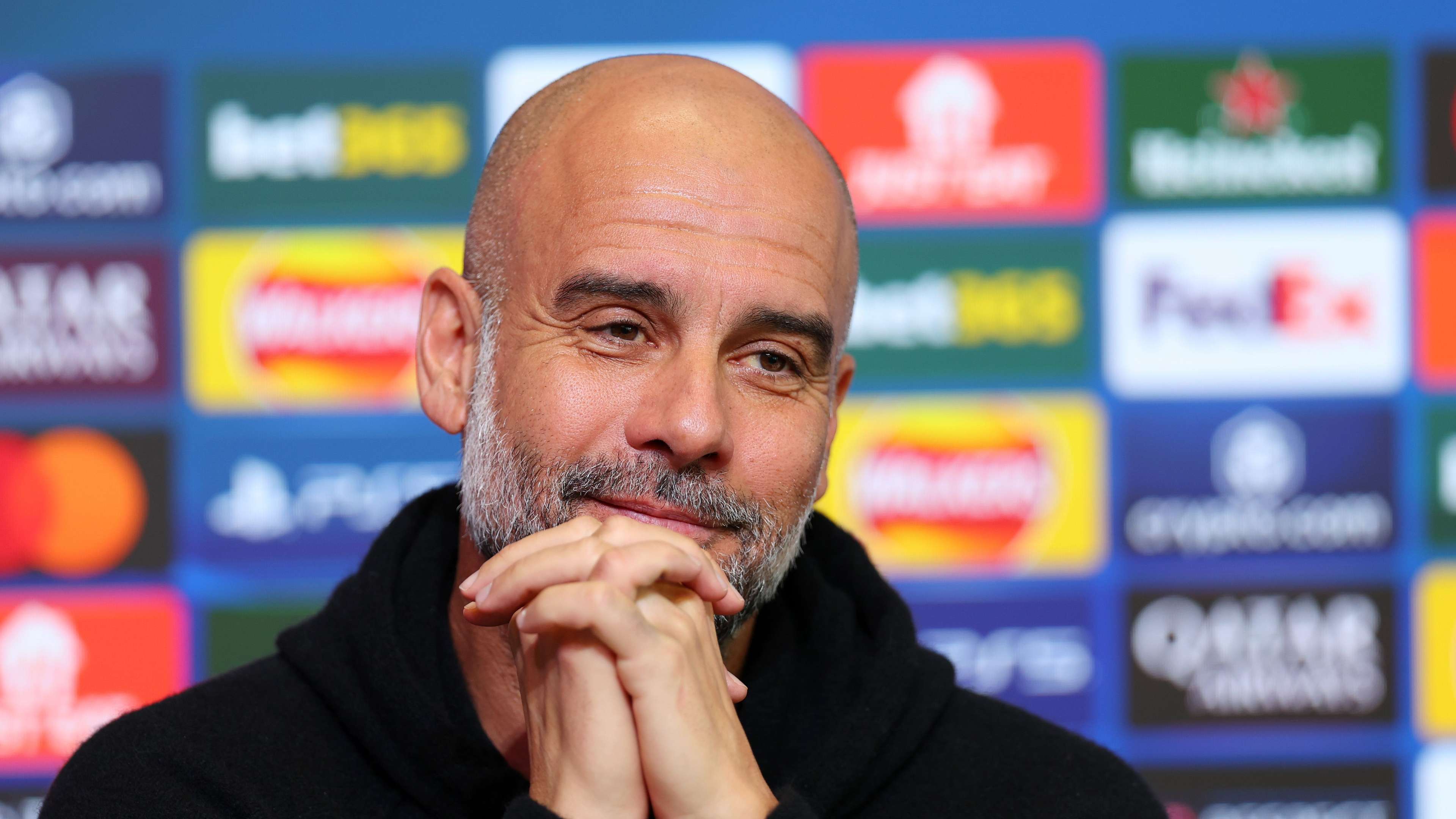 Manchester City Training And Press Conference - UEFA Champions League 2024/25 League Knockout Play-off First Leg