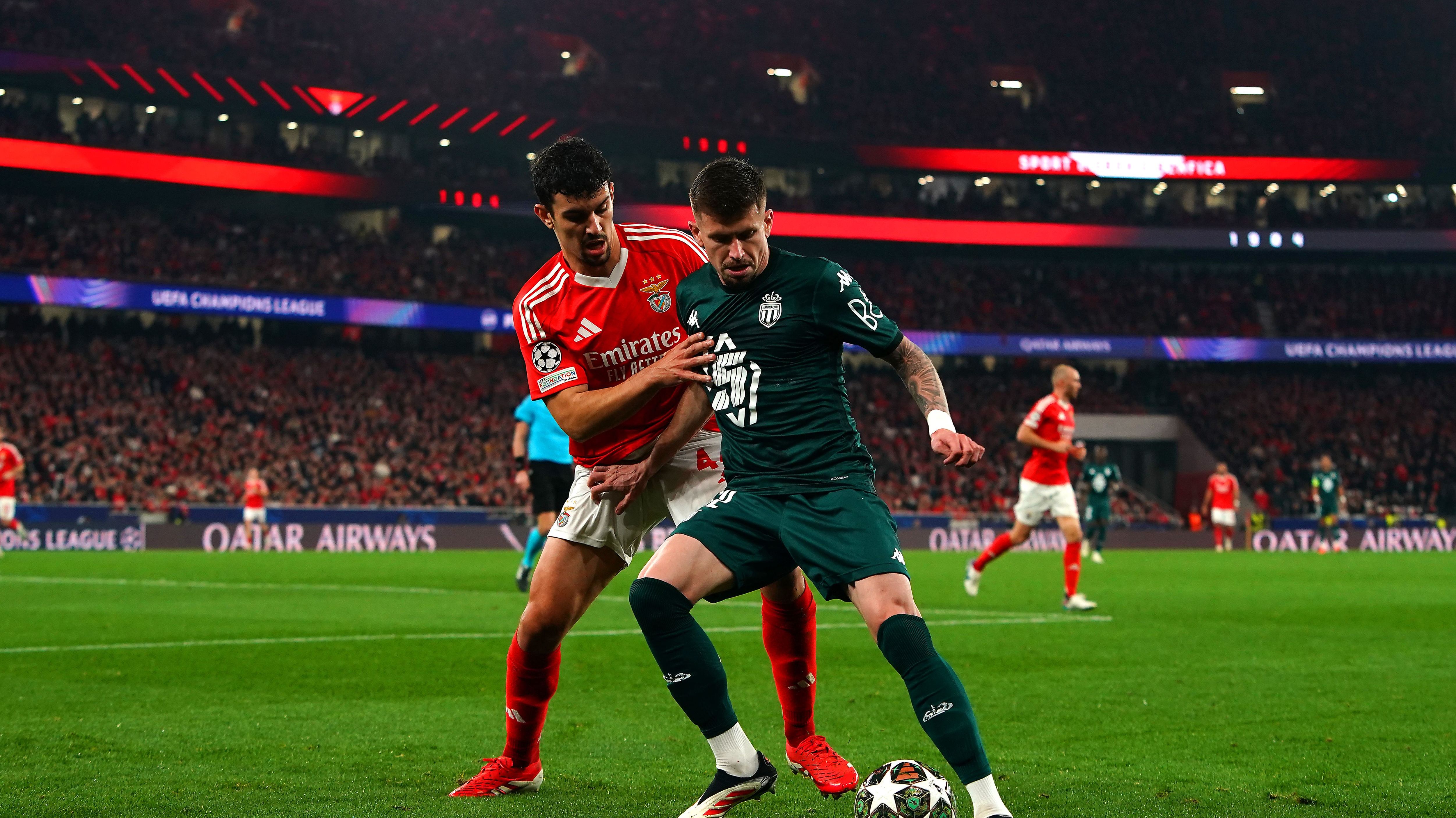 SL Benfica v AS Monaco - UEFA Champions League 2024/25 League Knockout Play-off Second Leg