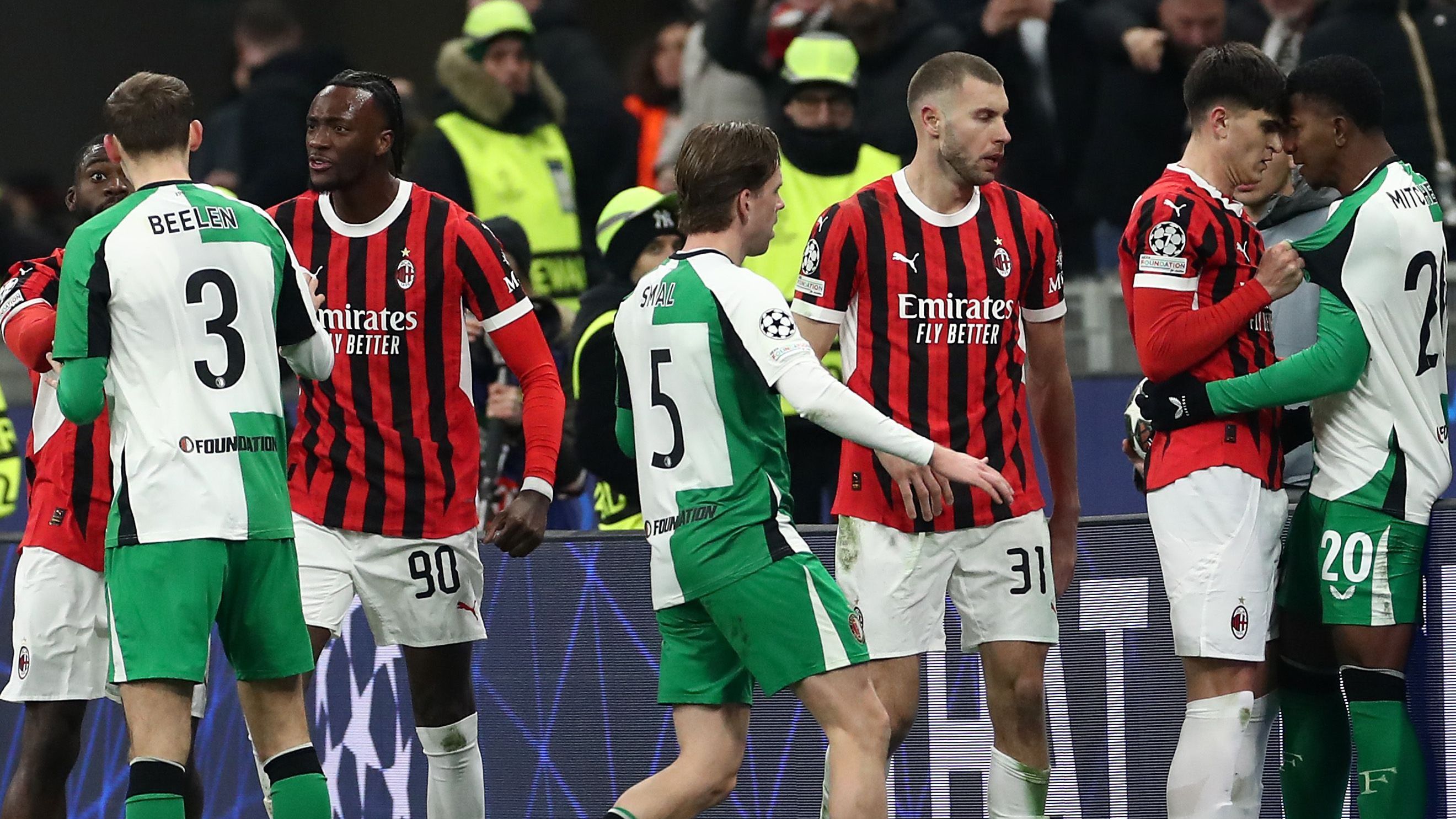 AC Milan v Feyenoord - UEFA Champions League 2024/25 League Knockout Play-off Second Leg