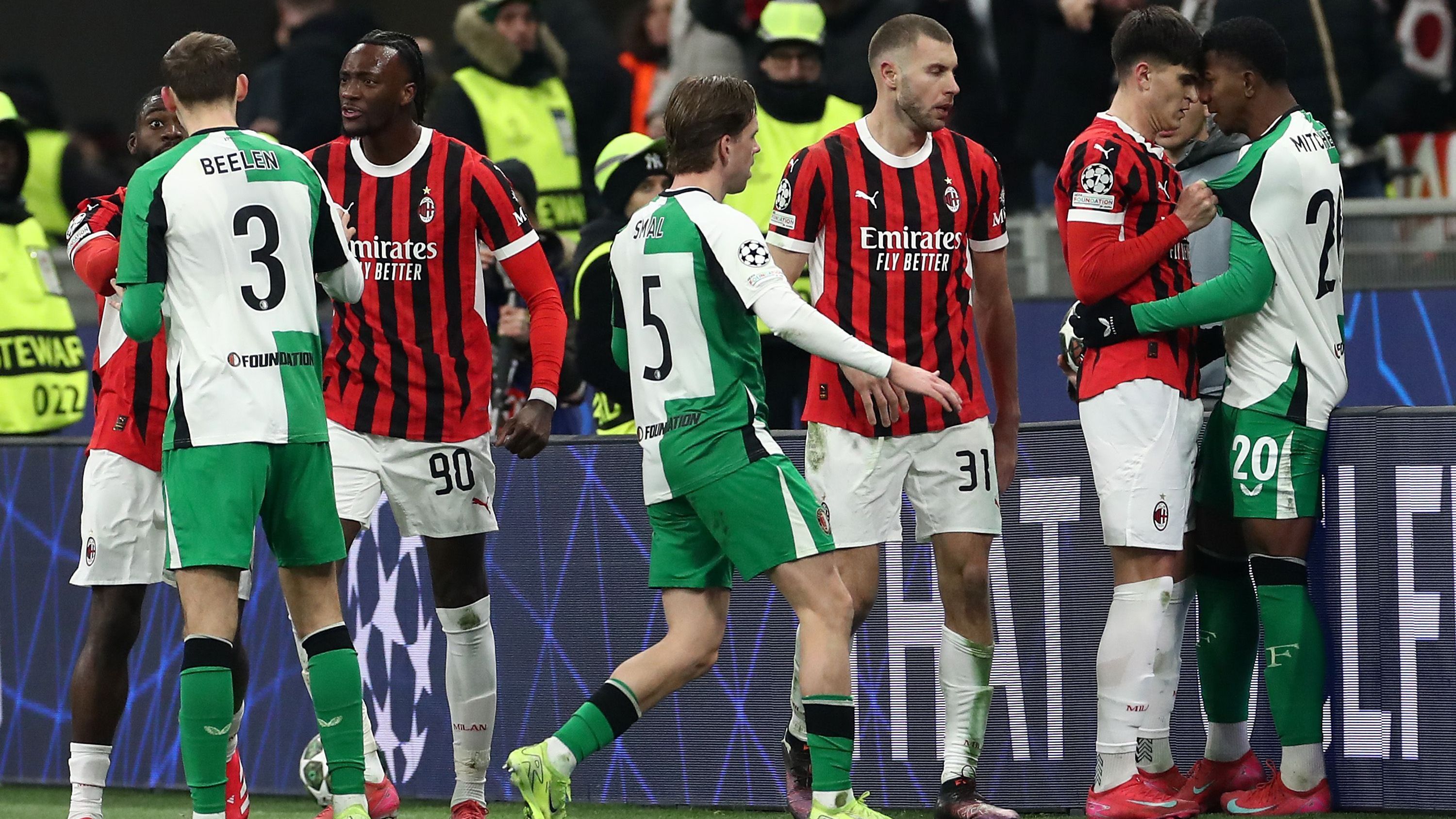 AC Milan v Feyenoord - UEFA Champions League 2024/25 League Knockout Play-off Second Leg