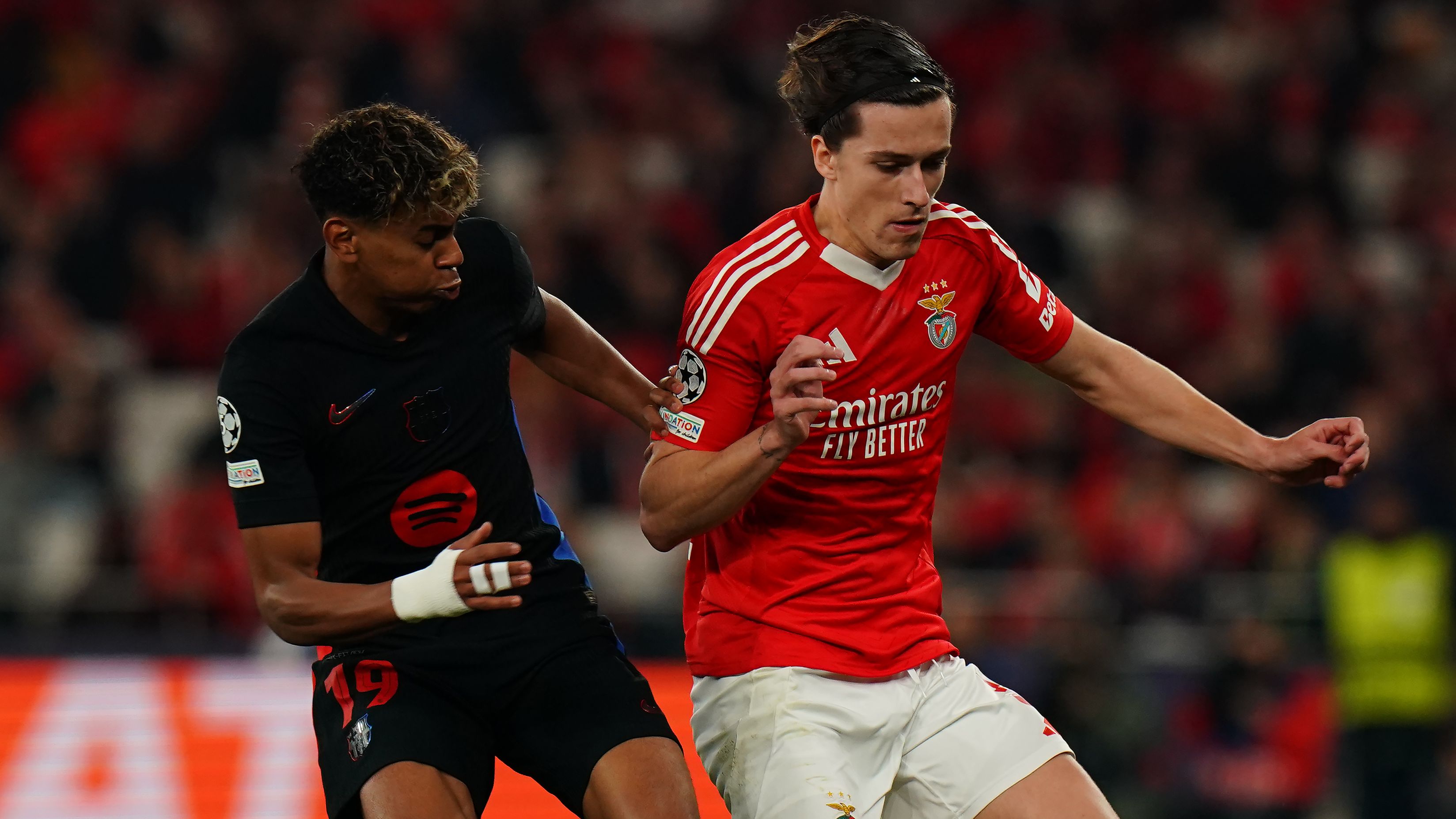 SL Benfica v FC Barcelona - UEFA Champions League 2024/25 Round of 16 First Leg