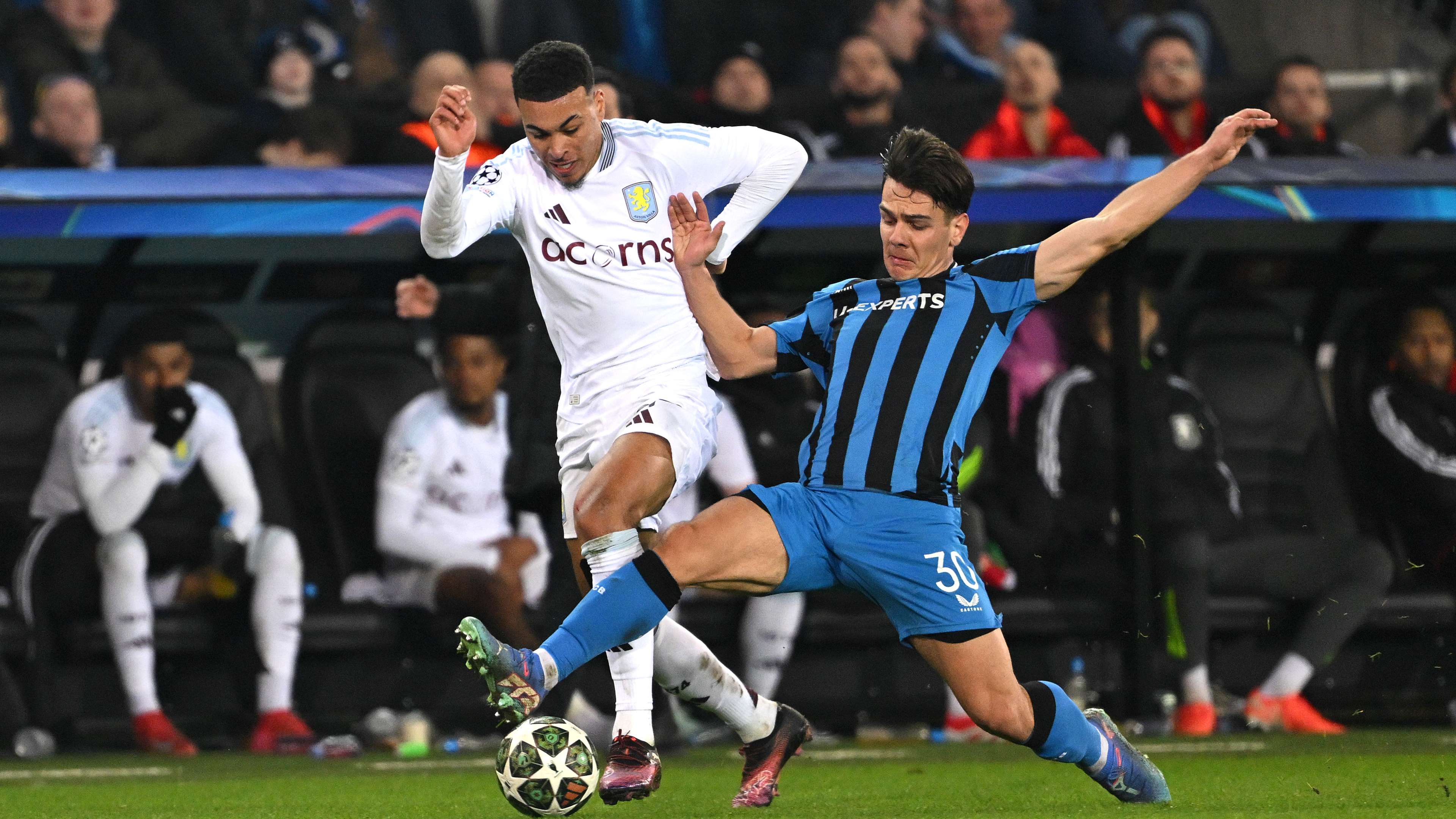 Club Brugge KV v Aston Villa FC - UEFA Champions League 2024/25 Round of 16 First Leg
