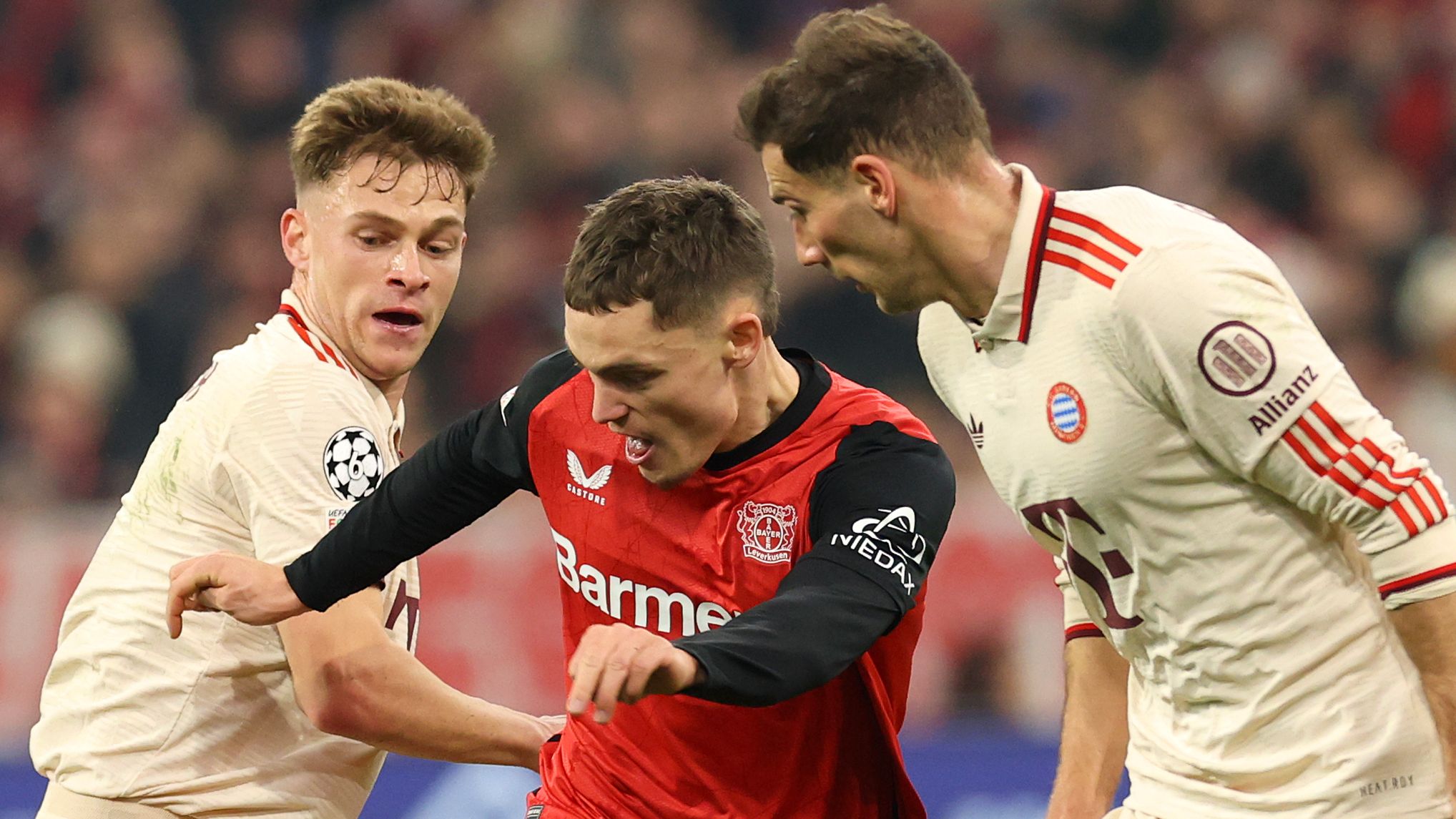 FC Bayern München v Bayer 04 Leverkusen - UEFA Champions League 2024/25 Round of 16 First Leg