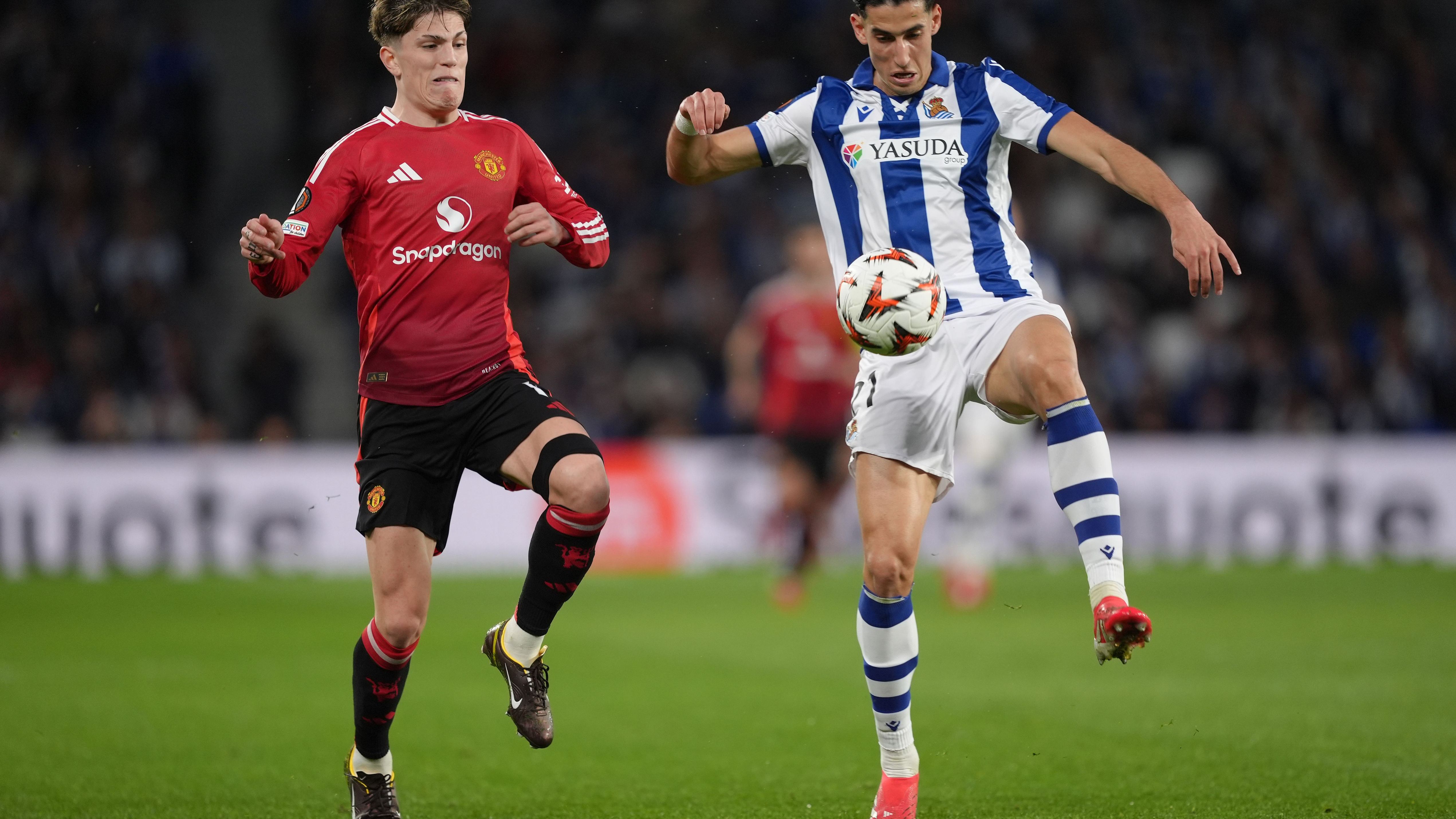Real Sociedad de Futbol v Manchester United - UEFA Europa League 2024/25 Round of 16 First Leg