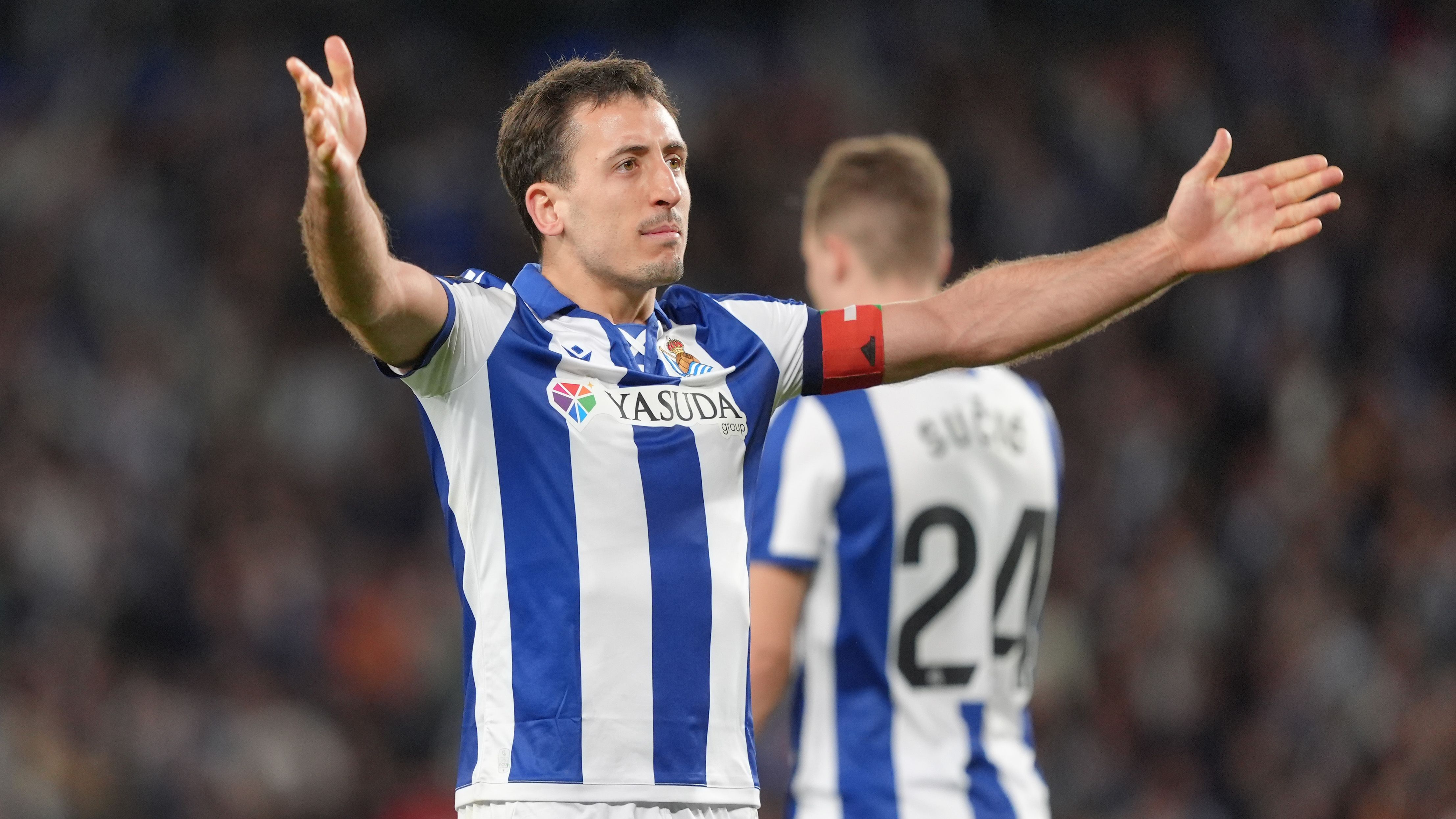 Real Sociedad de Futbol v Manchester United - UEFA Europa League 2024/25 Round of 16 First Leg