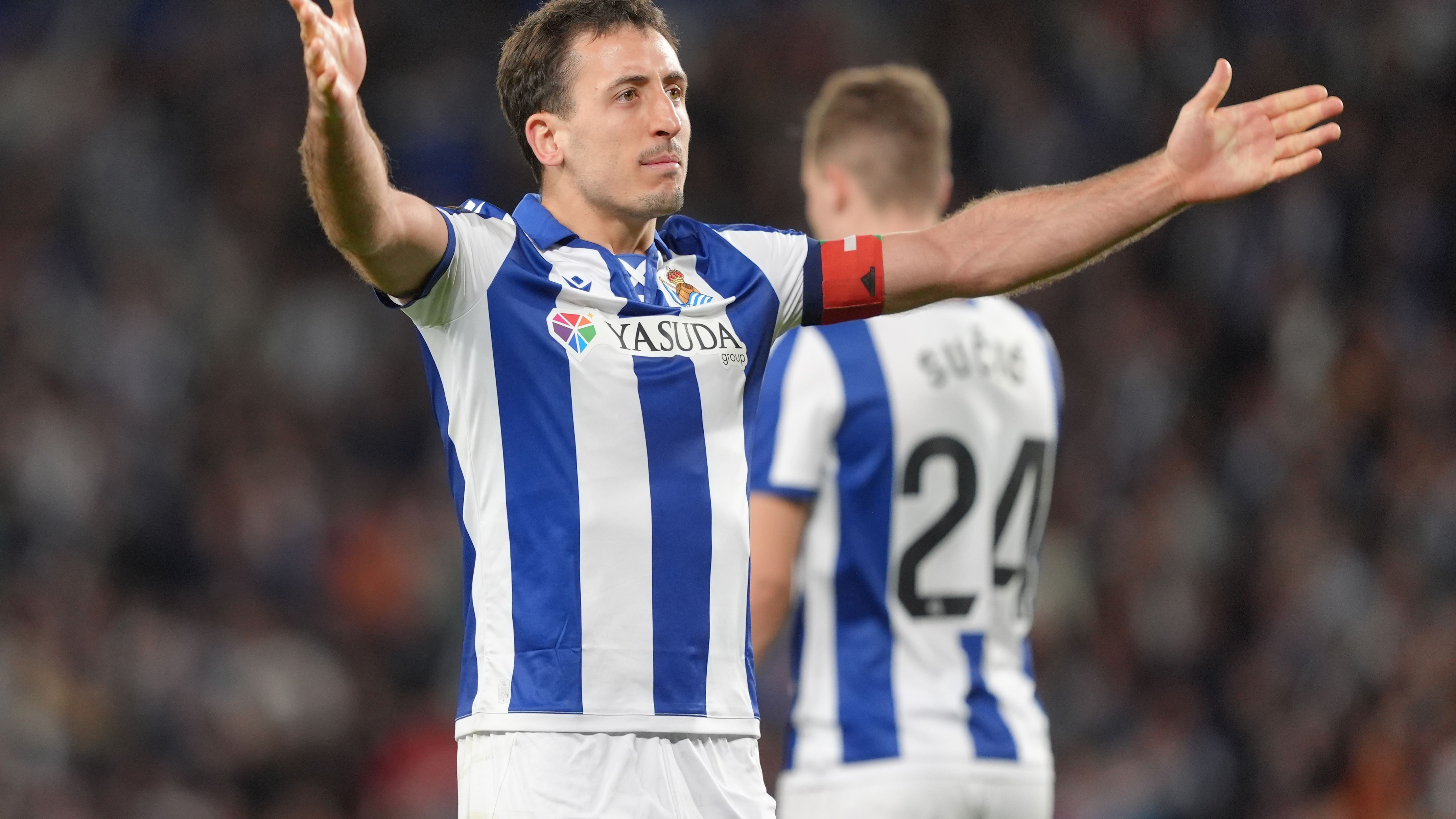 Real Sociedad de Futbol v Manchester United - UEFA Europa League 2024/25 Round of 16 First Leg