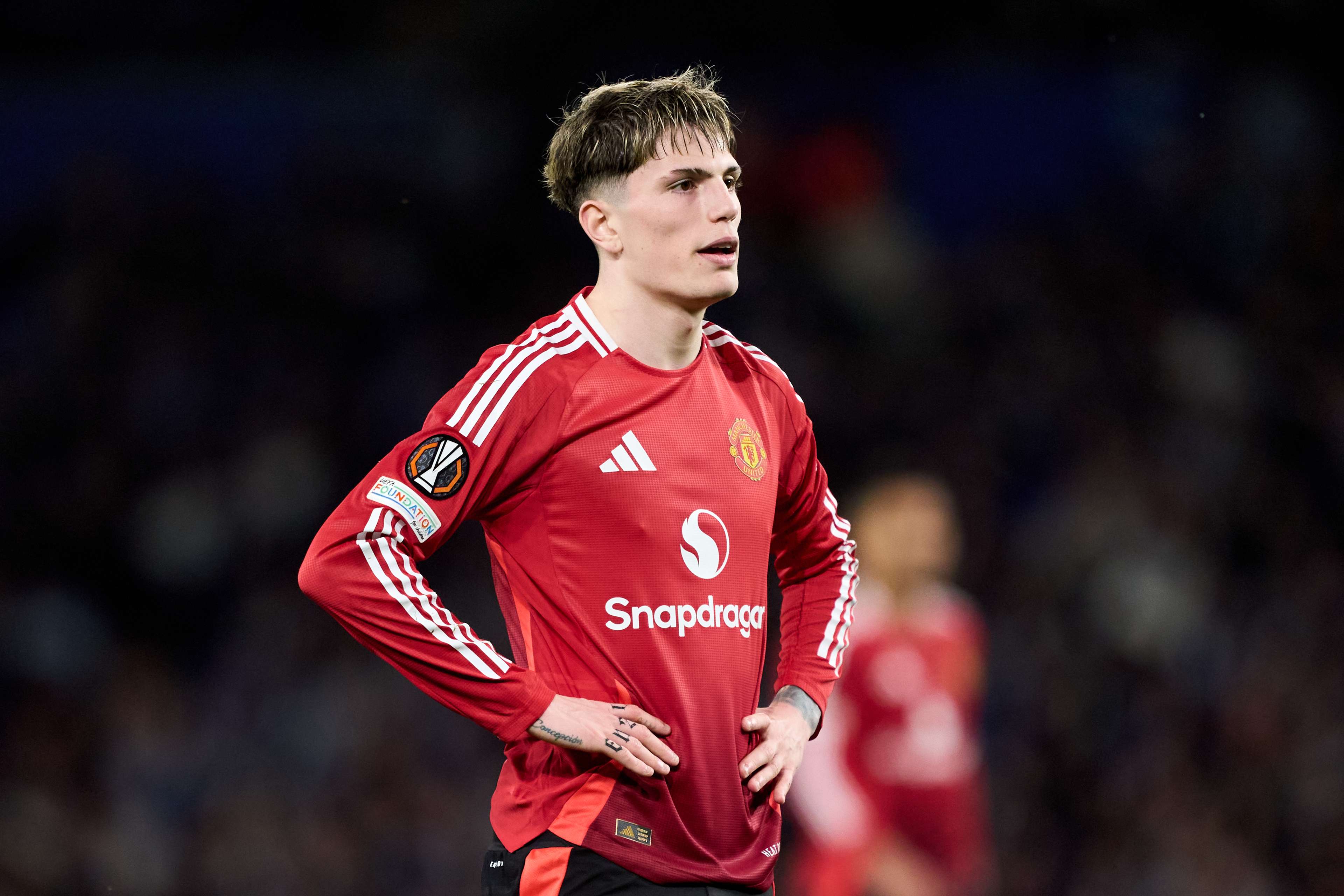 Real Sociedad de Futbol v Manchester United - UEFA Europa League 2024/25 Round of 16 First Leg