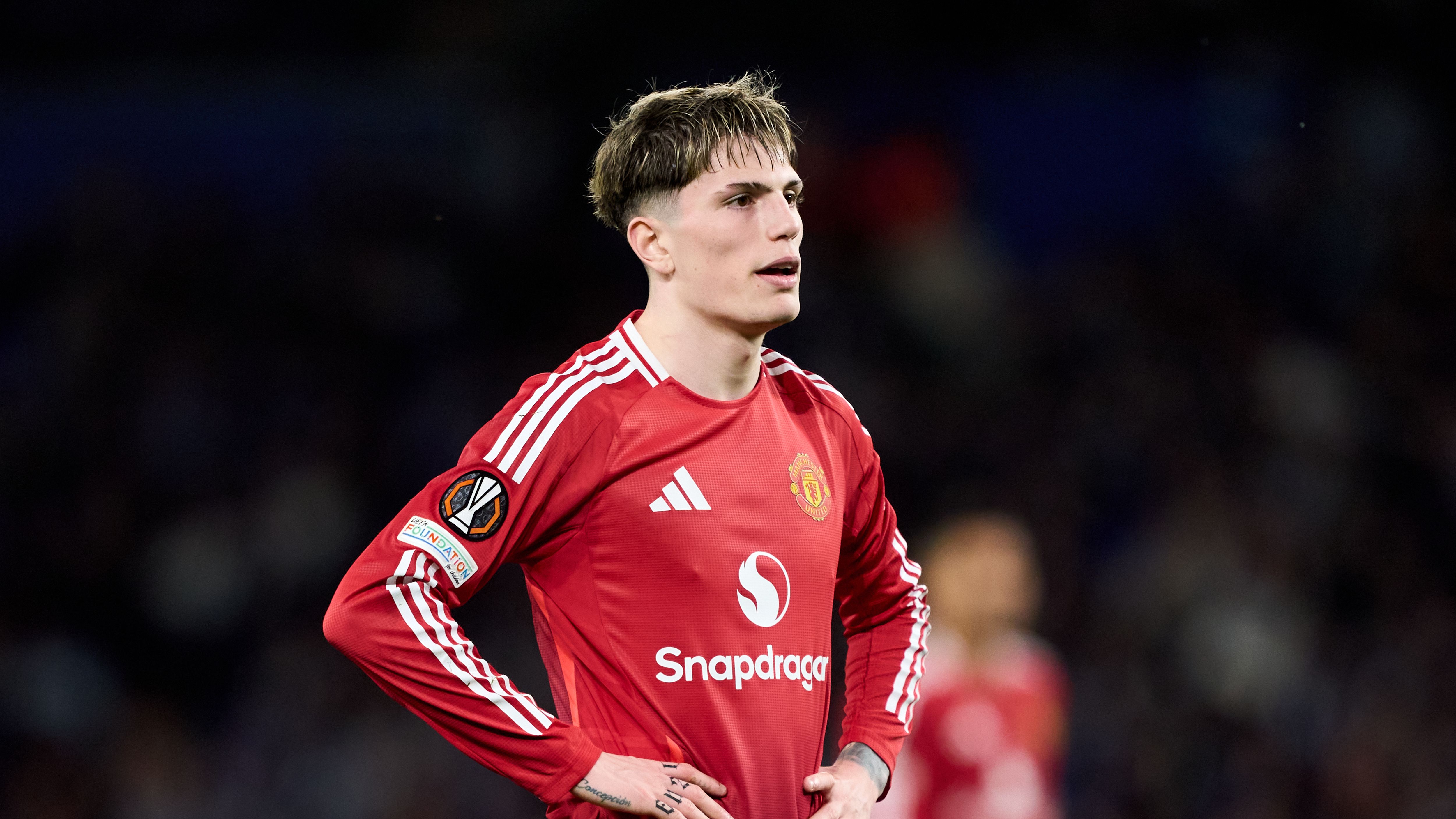 Real Sociedad de Futbol v Manchester United - UEFA Europa League 2024/25 Round of 16 First Leg