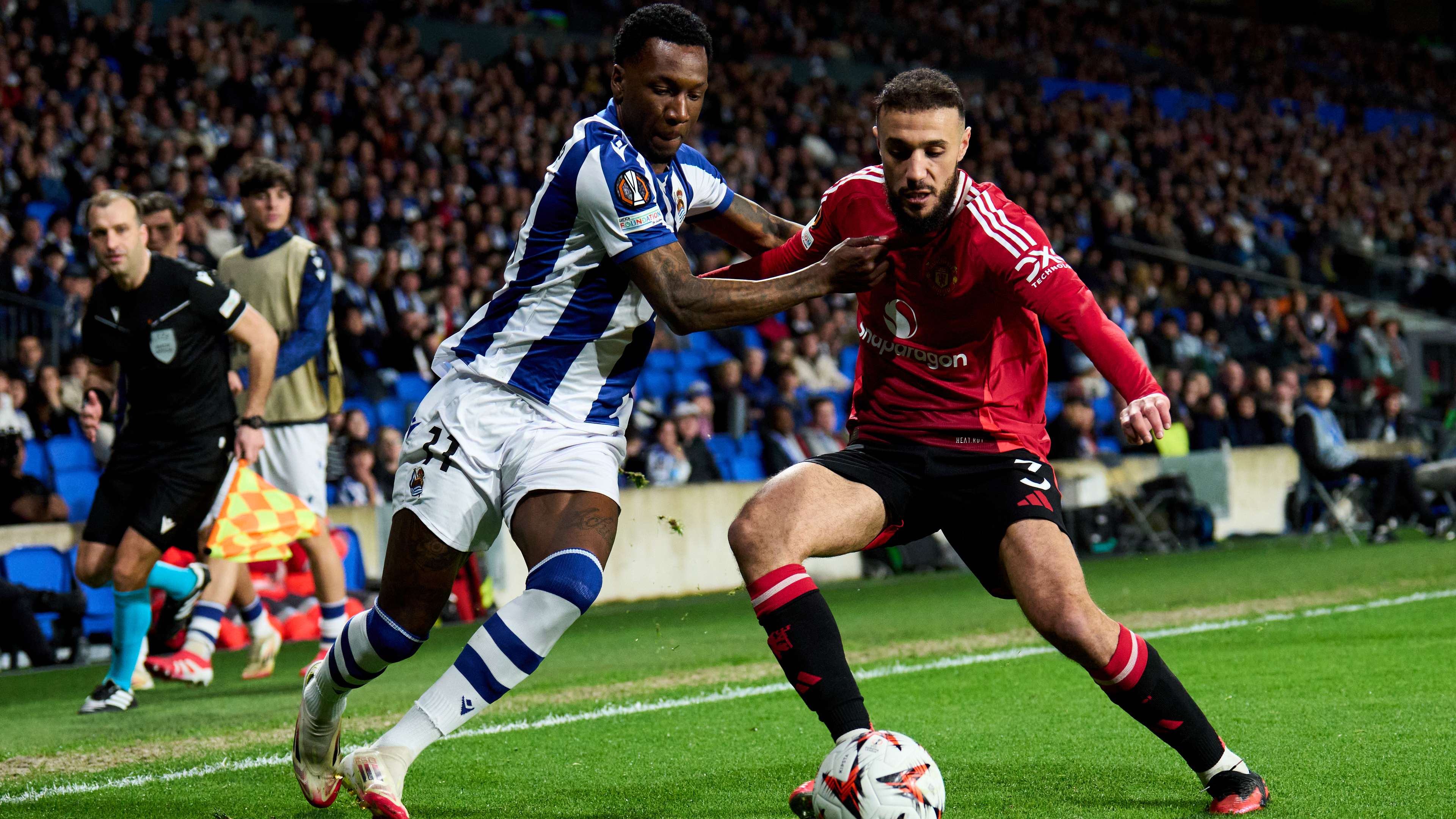 Real Sociedad de Futbol v Manchester United - UEFA Europa League 2024/25 Round of 16 First Leg