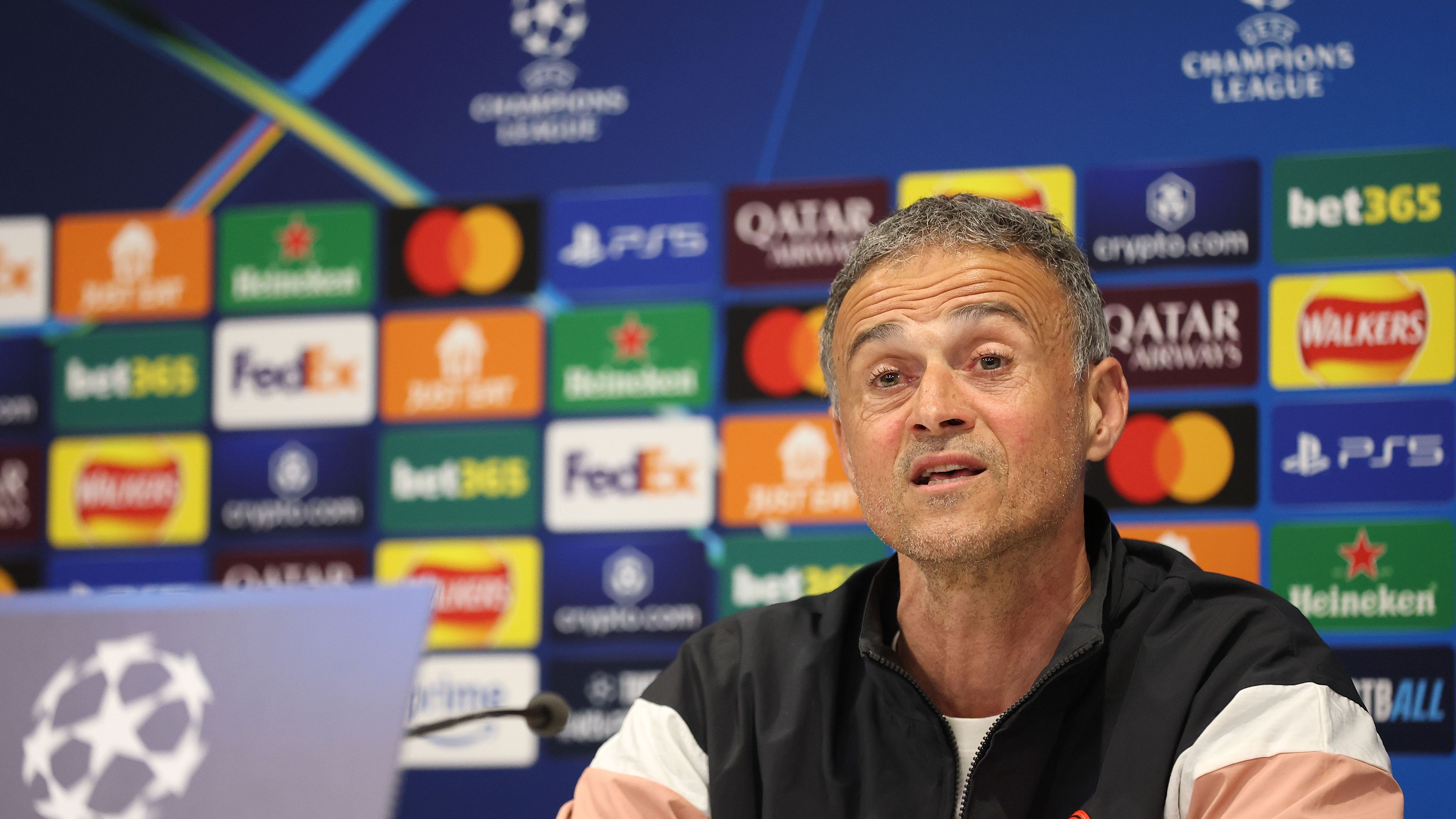 Paris Saint-Germain Training Session And Press Conference - UEFA Champions League 2024/25 Round of 16 Second Leg