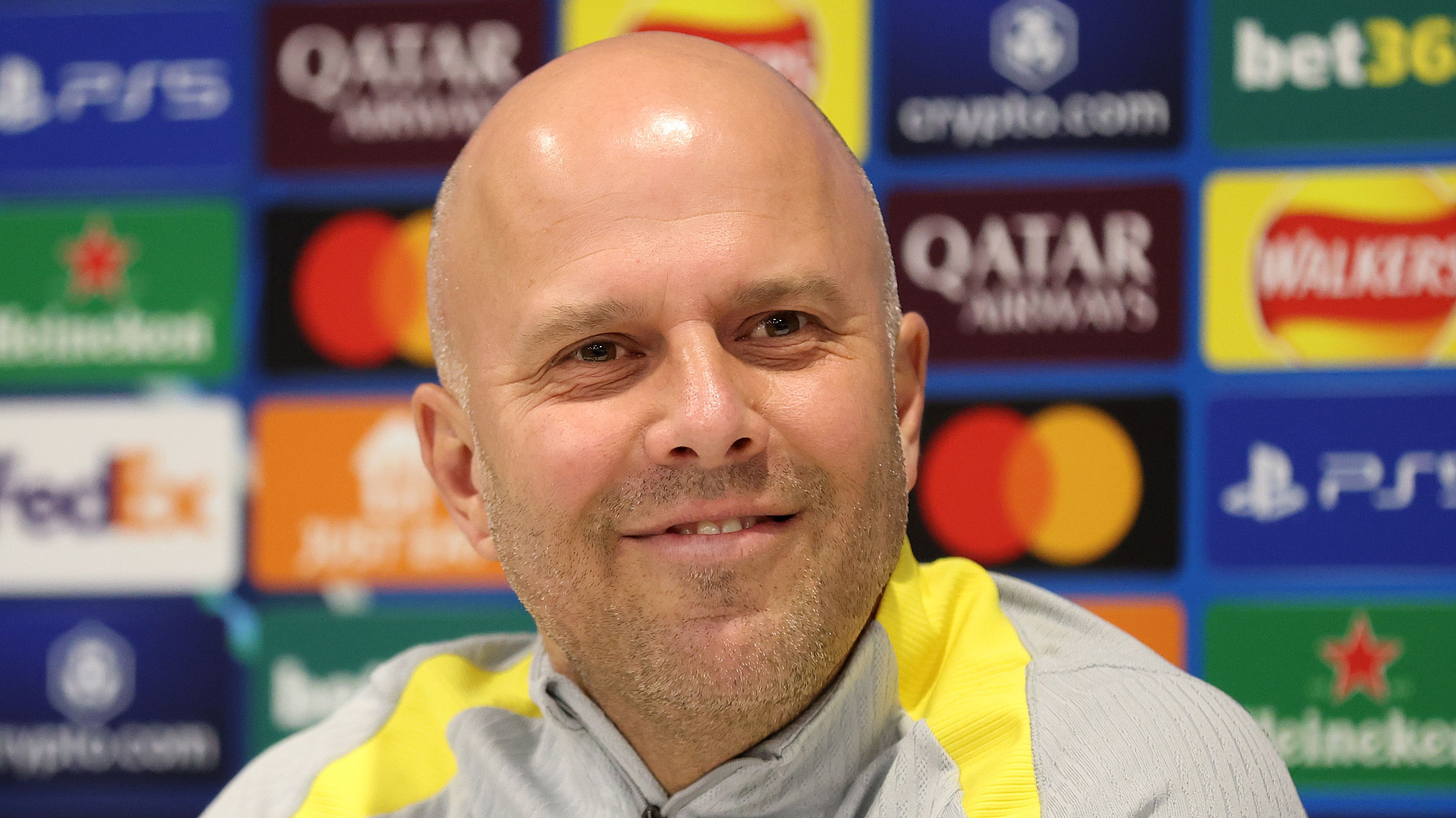 Liverpool FC Training Session And Press Conference - UEFA Champions League 2024/25 Round of 16 Second Leg