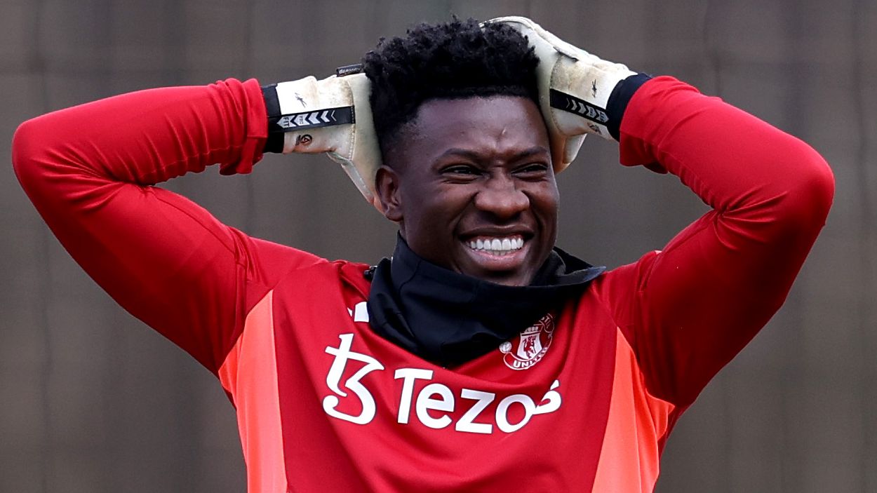 Manchester United Training Session And Press Conference - UEFA Europa League 2024/25 Round of 16 Second Leg