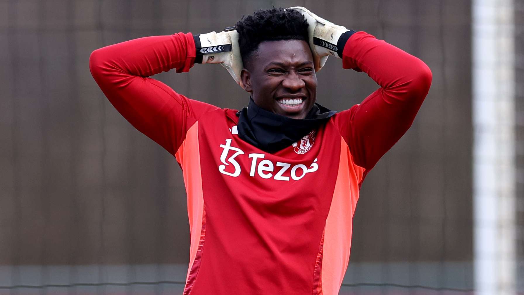 Manchester United Training Session And Press Conference - UEFA Europa League 2024/25 Round of 16 Second Leg