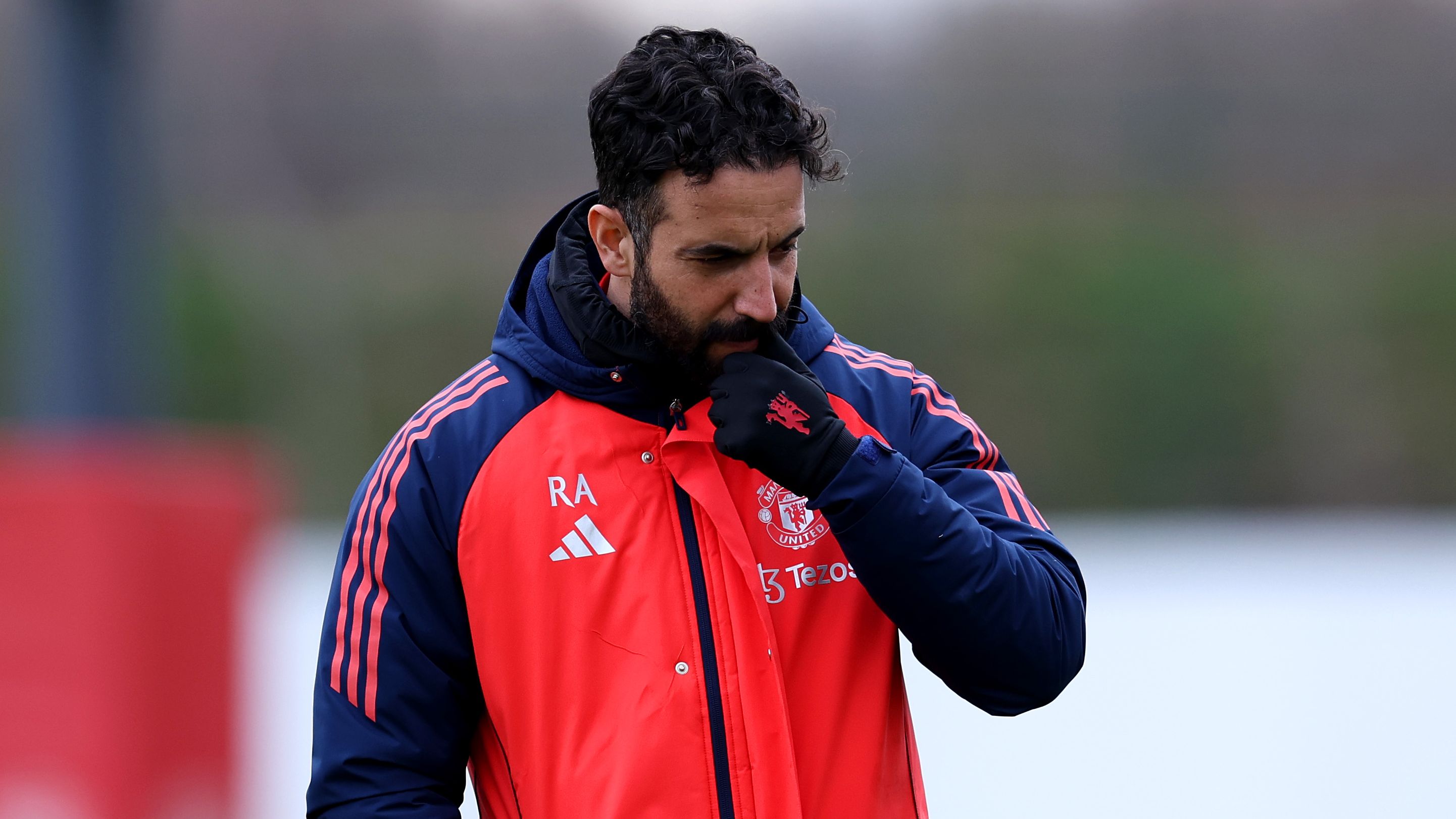 Manchester United Training Session And Press Conference - UEFA Europa League 2024/25 Round of 16 Second Leg