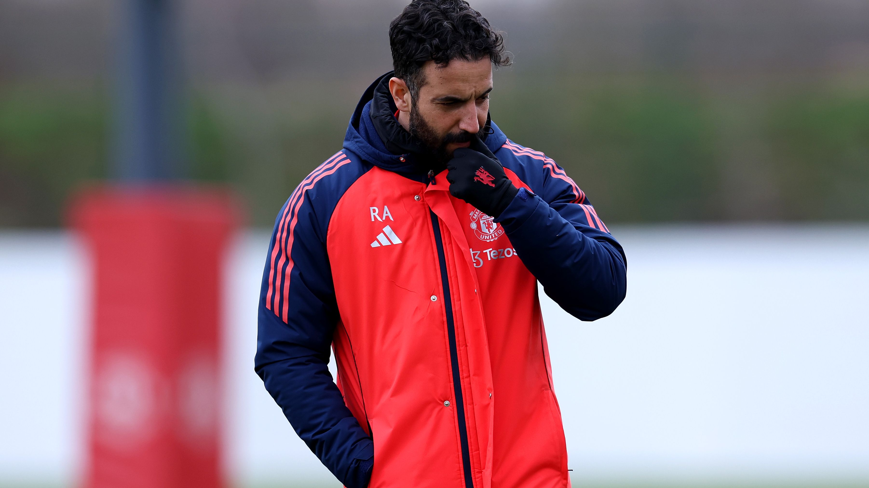 Manchester United Training Session And Press Conference - UEFA Europa League 2024/25 Round of 16 Second Leg