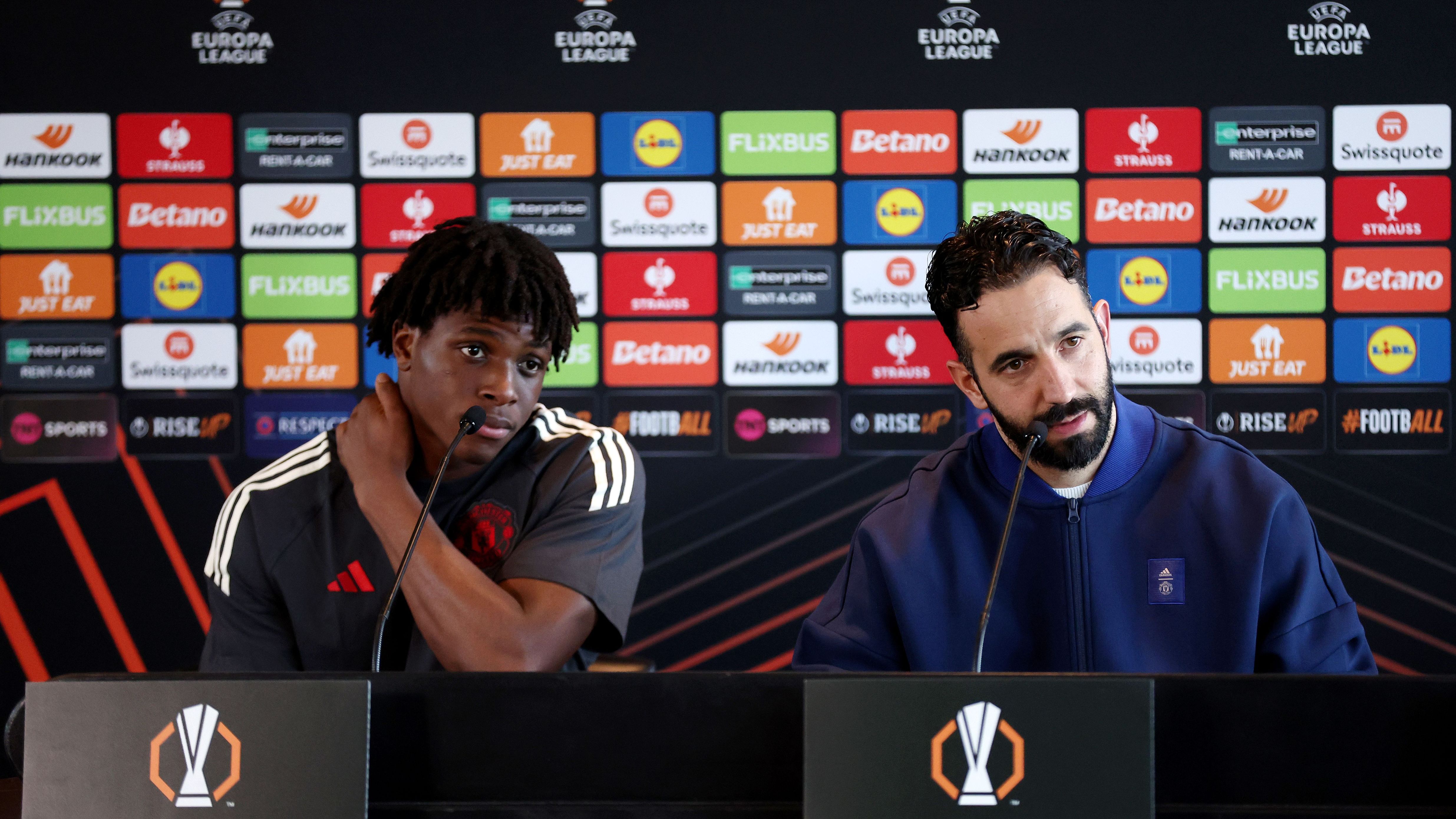 Manchester United Training Session And Press Conference - UEFA Europa League 2024/25 Round of 16 Second Leg