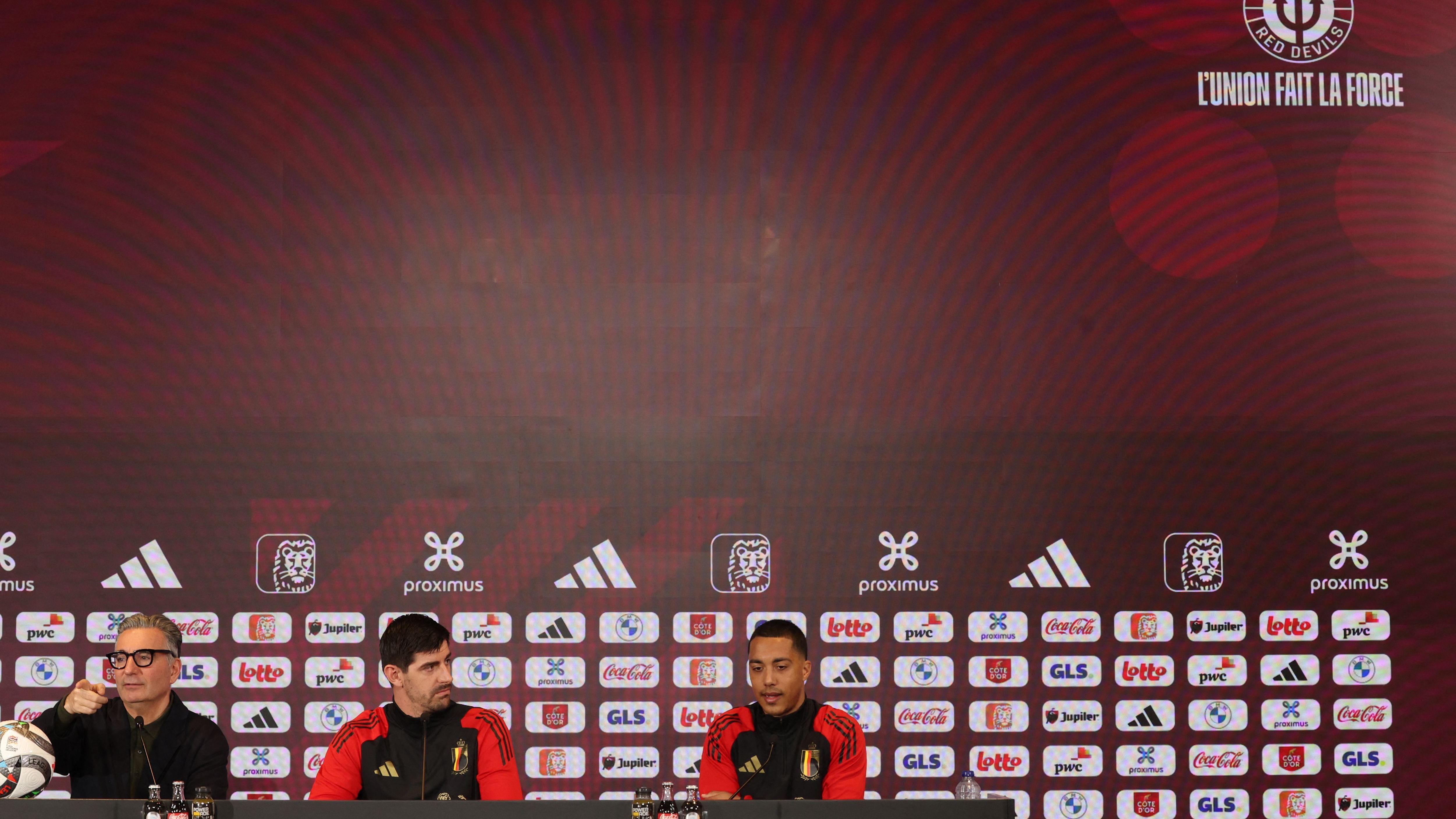 BELGIUM SOCCER RED DEVILS PRESS CONFERENCE