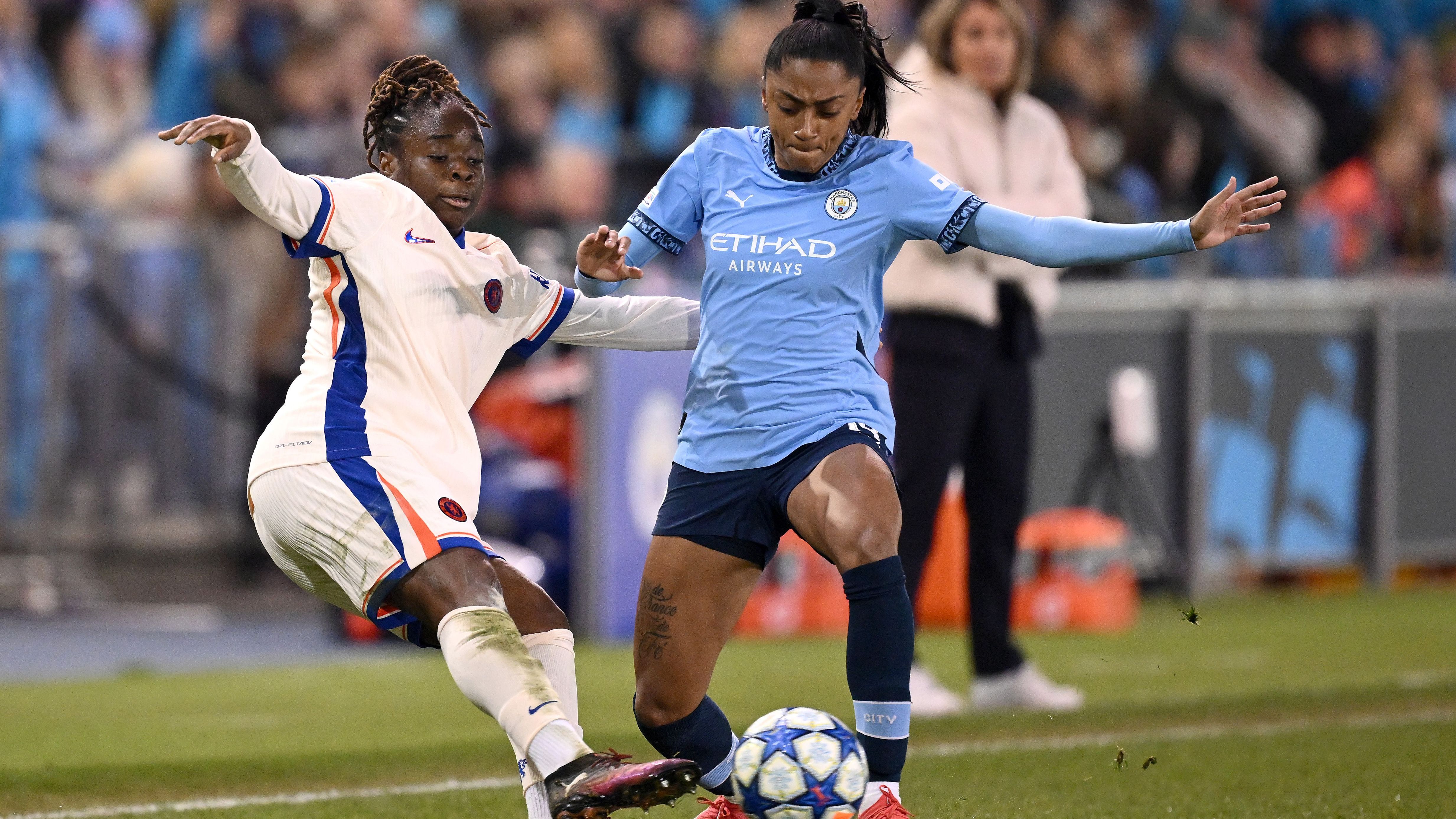 Manchester City v Chelsea FC - UEFA Women's Champions League Quarter Finals First Leg