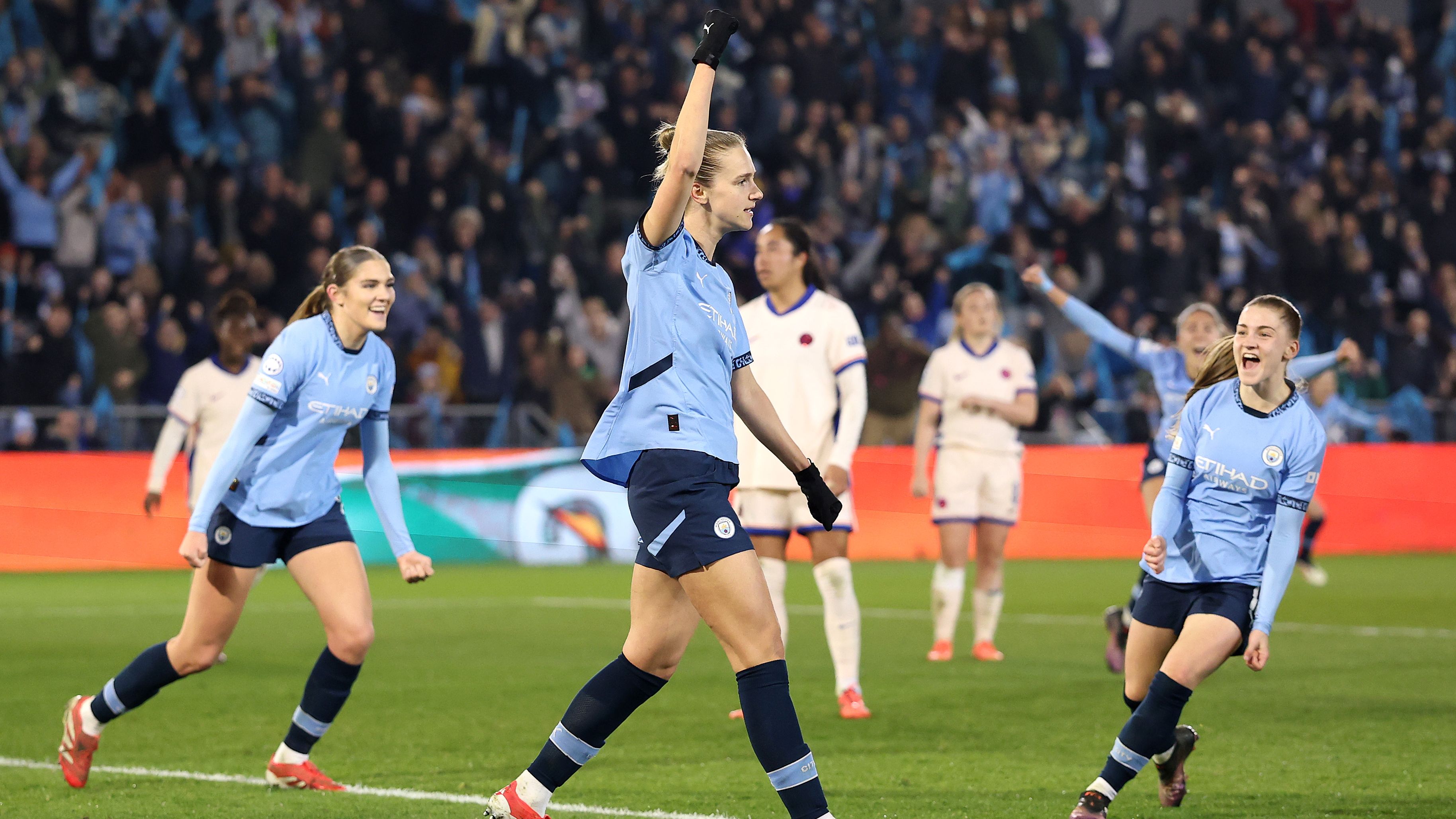 Manchester City v Chelsea FC - UEFA Women's Champions League Quarter Finals First Leg
