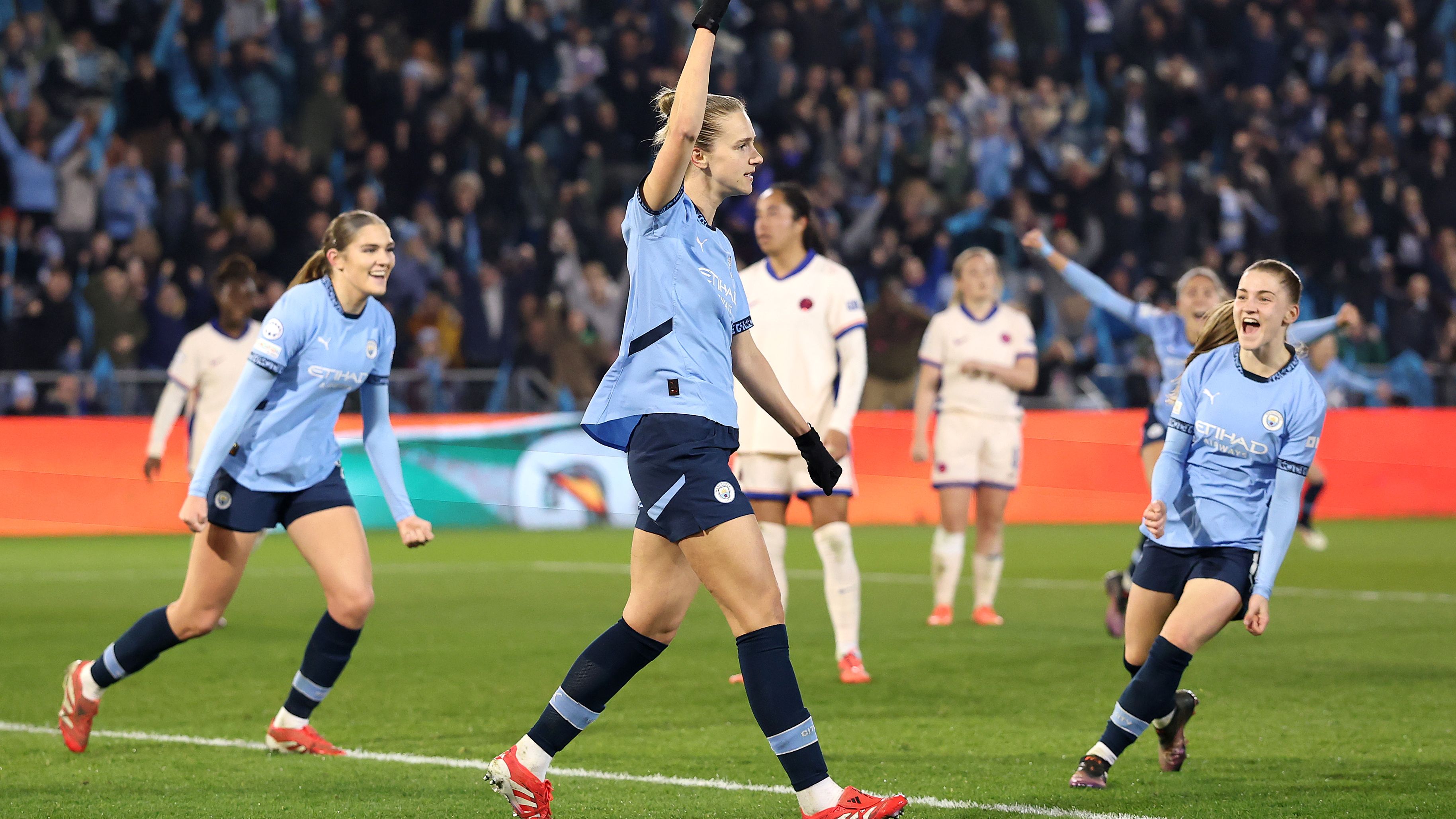 Manchester City v Chelsea FC - UEFA Women's Champions League Quarter Finals First Leg