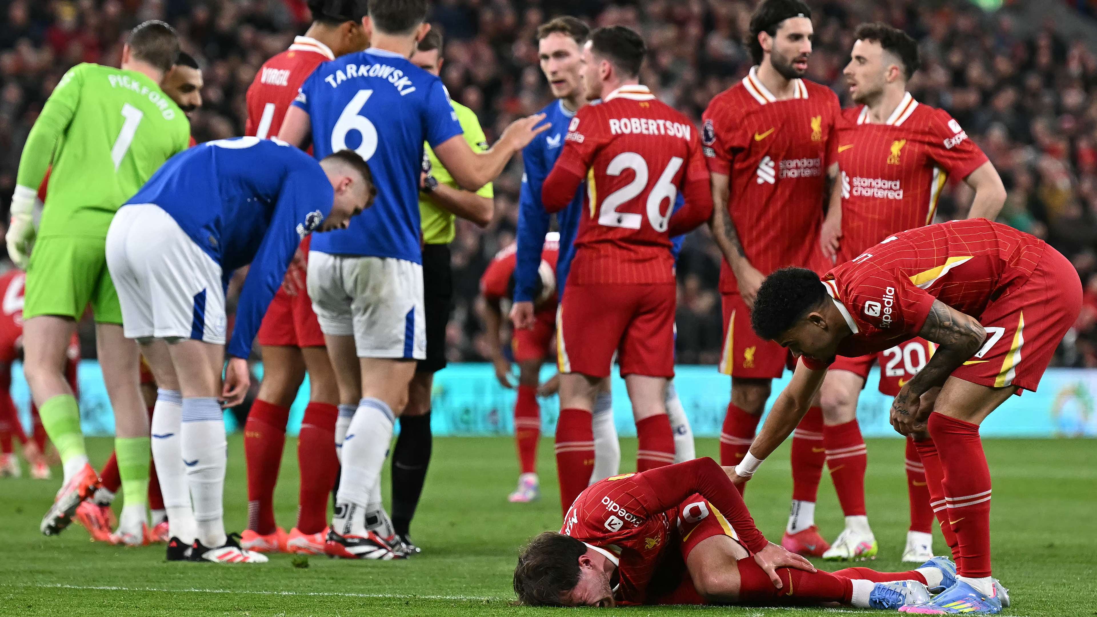 'Not a Great Tackle' - Tarkowski Breaks Silence on Tackle on Mac Allister 2 VIDEO: James Tarkowksi apologises to Alexis Mac Allister after escaping red  card for shocking challenge on Liverpool star | Goal.com Ghana
