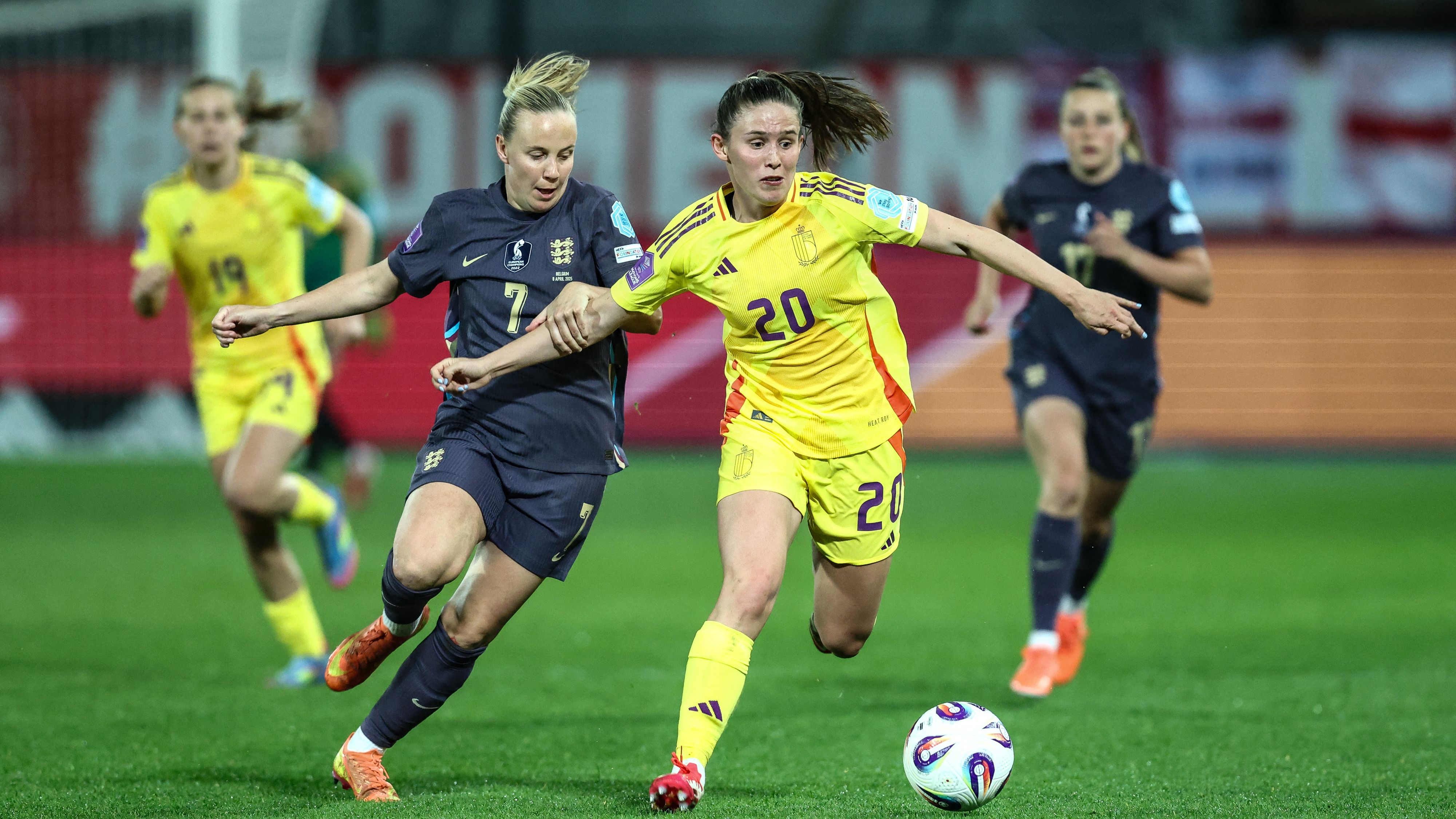 SOCCER NL D4 BELGIUM RED FLAMES VS ENGLAND