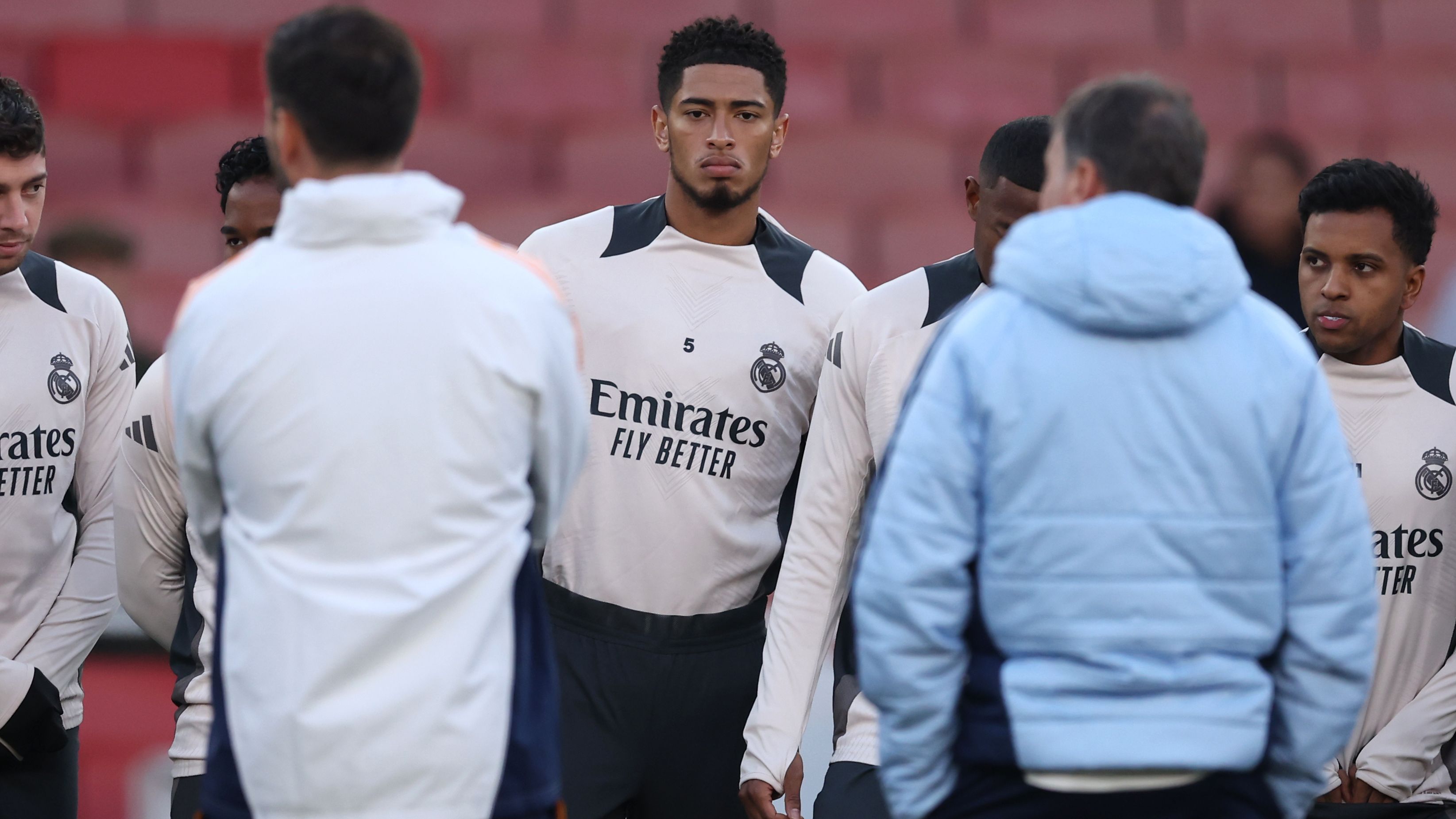 Real Madrid C.F. Training Session And Press Conference - UEFA Champions League 2024/25 Quarter Final First Leg