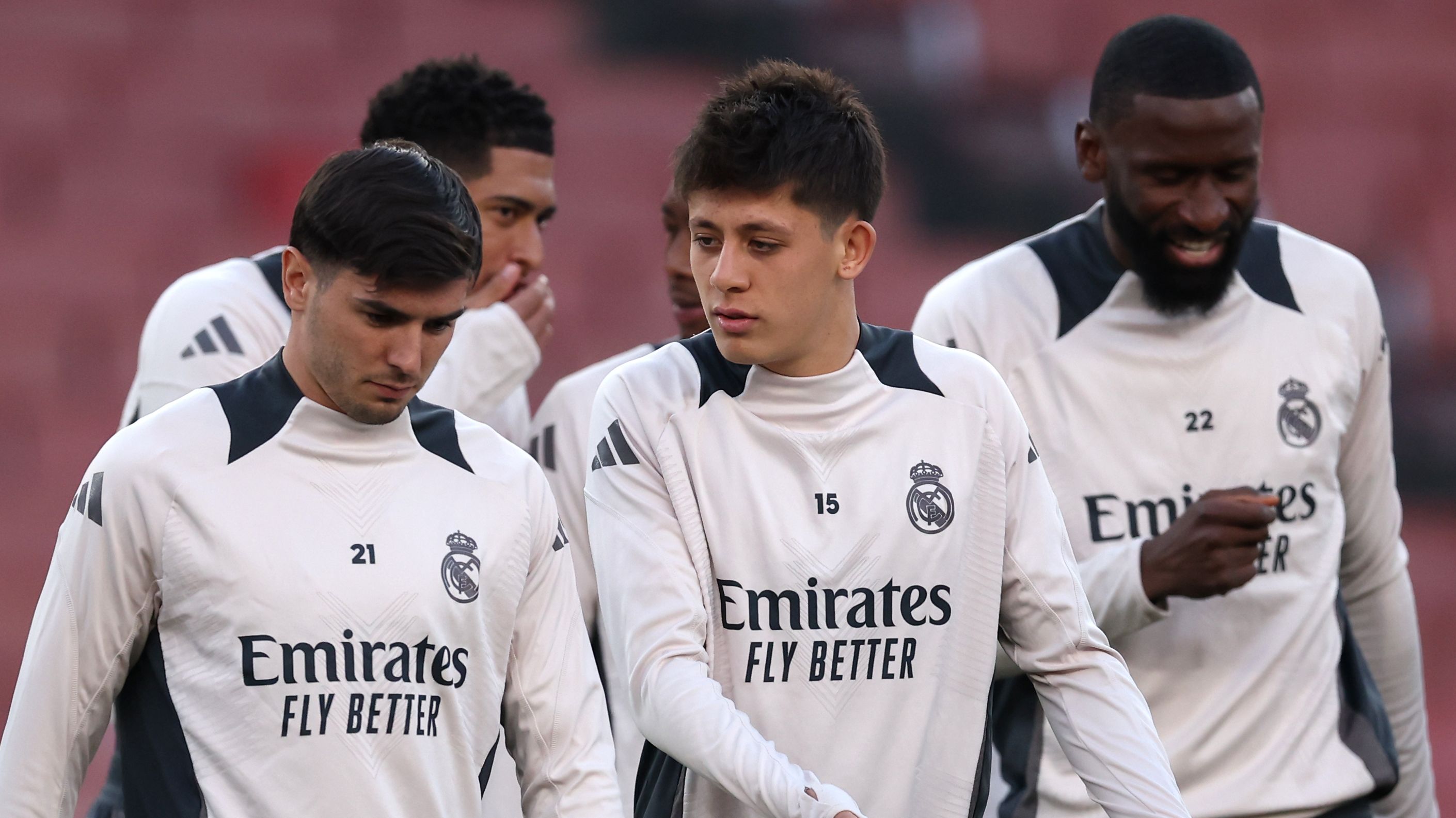 Real Madrid C.F. Training Session And Press Conference - UEFA Champions League 2024/25 Quarter Final First Leg