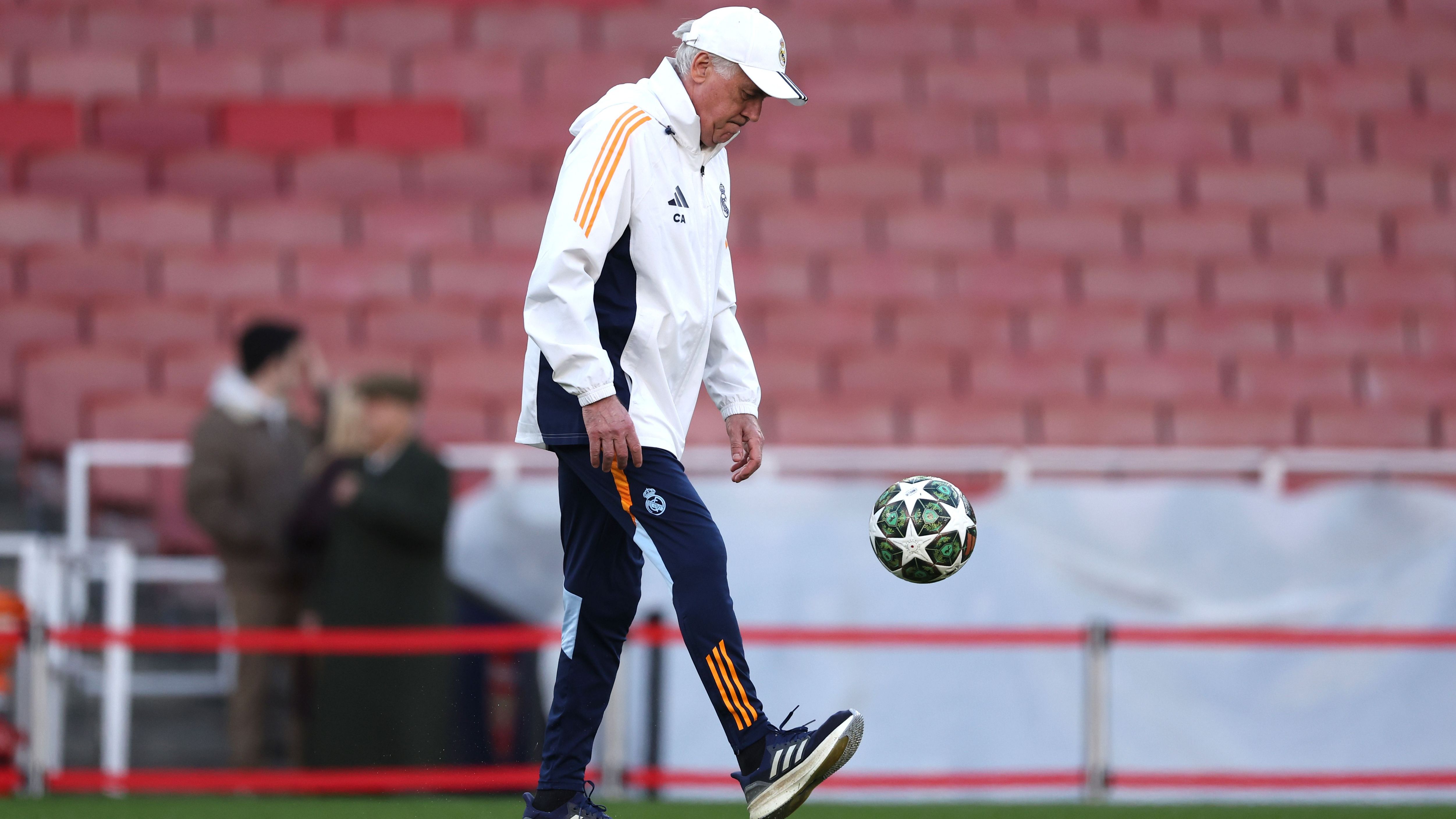 Real Madrid C.F. Training Session And Press Conference - UEFA Champions League 2024/25 Quarter Final First Leg