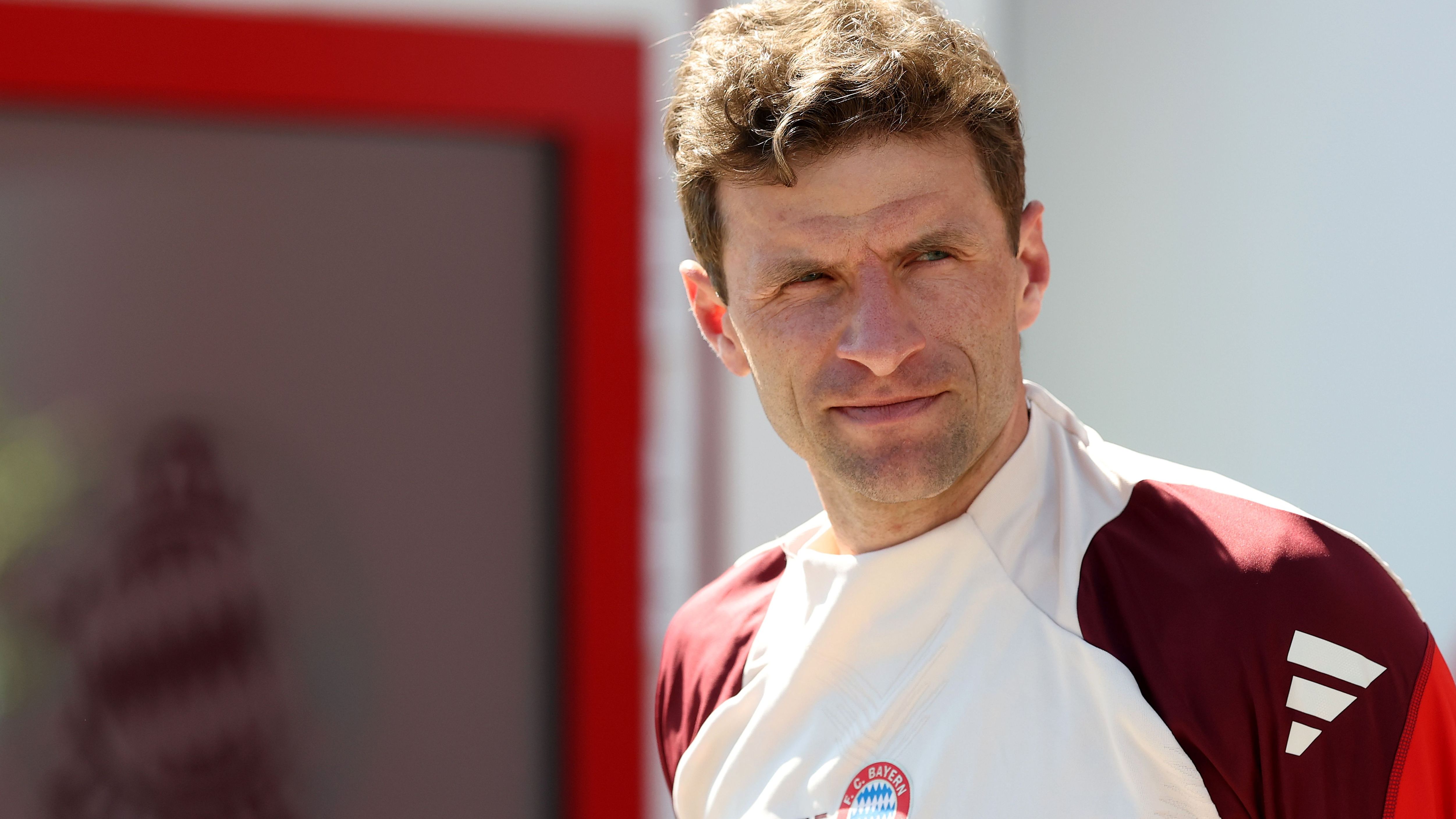 FC Bayern München Training Session And Press Conference - UEFA Champions League 2024/25 Quarter Final First Leg