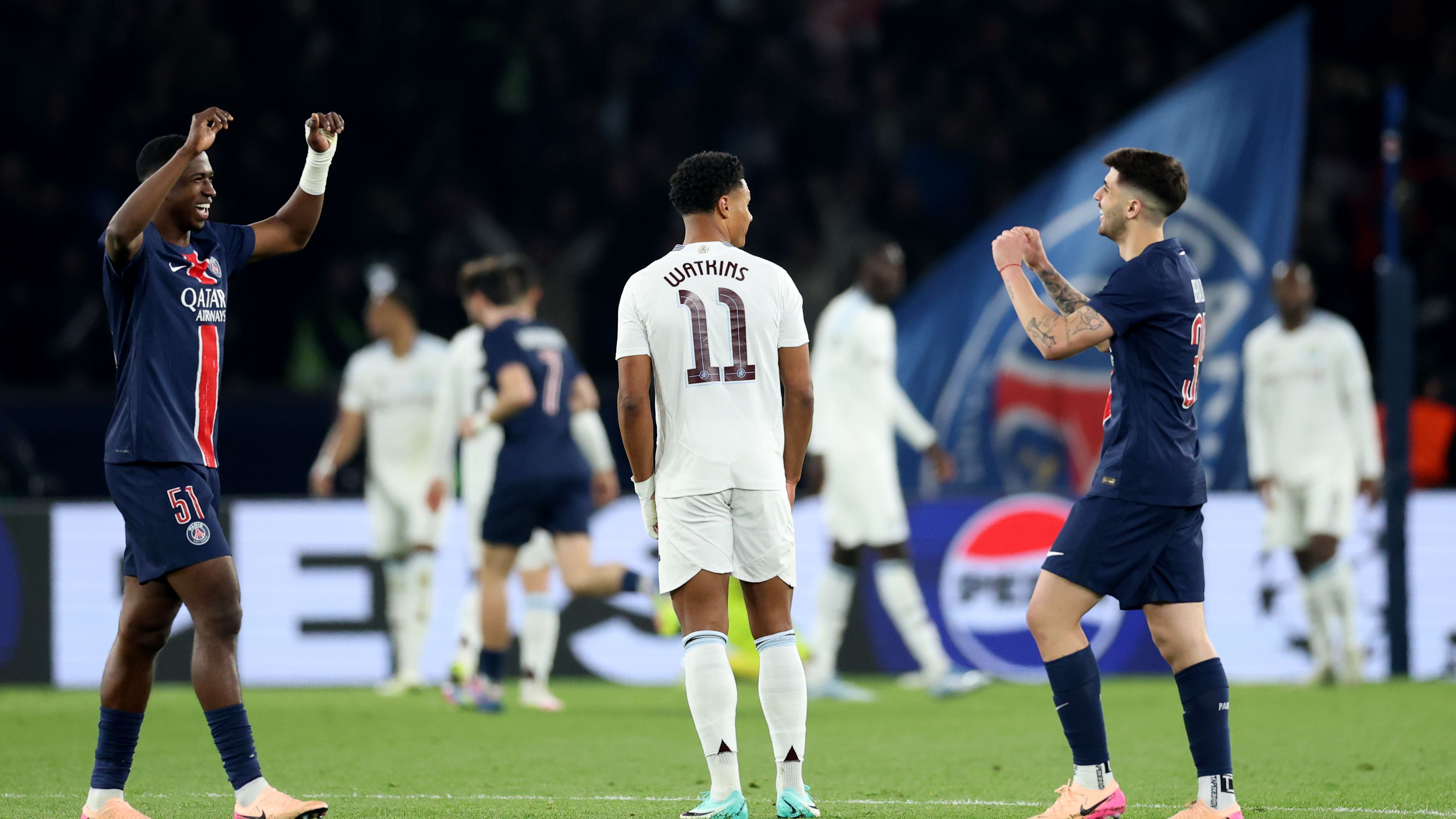 Paris Saint-Germain v Aston Villa FC - UEFA Champions League 2024/25 Quarter Final First Leg