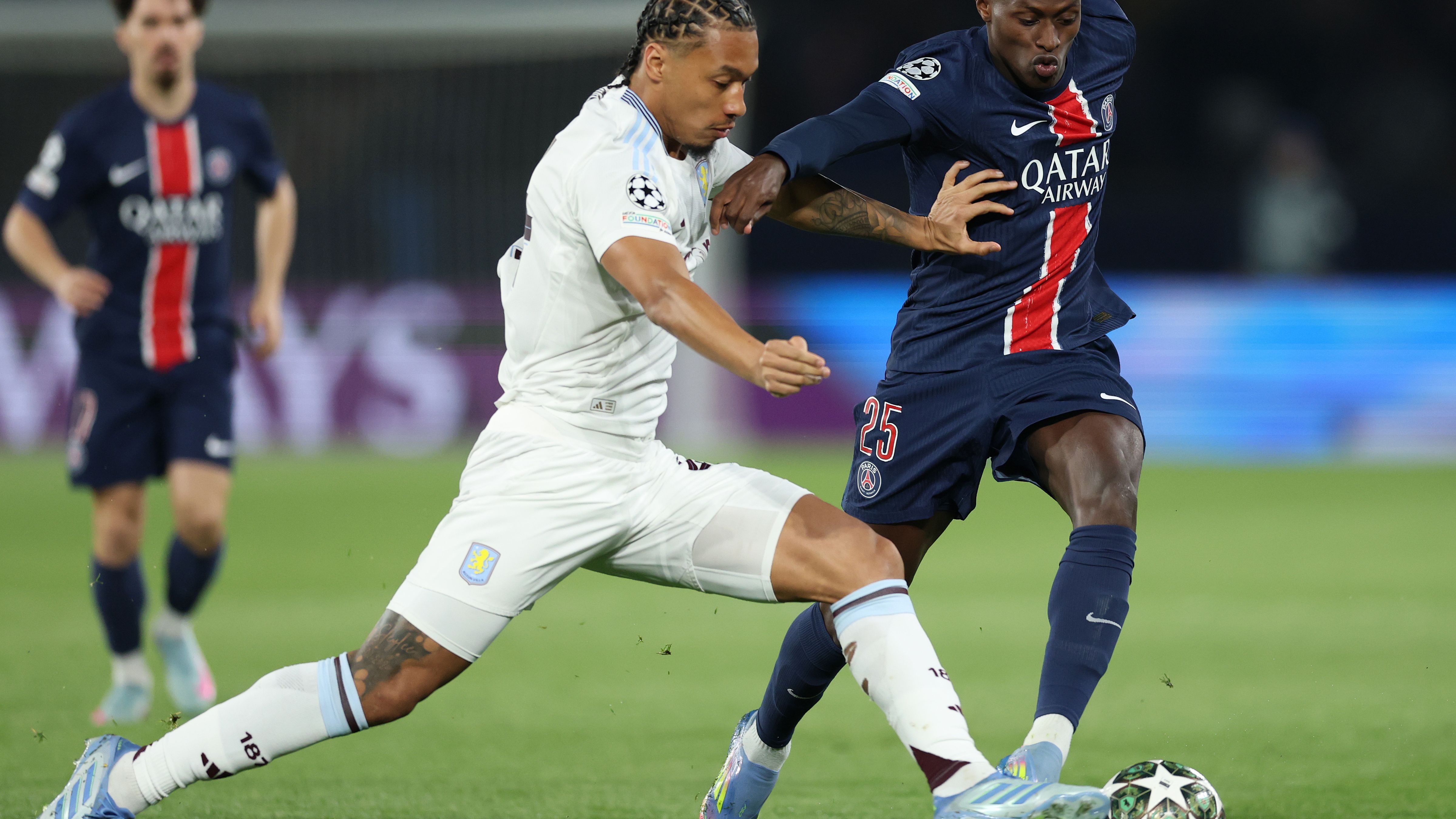 Paris Saint-Germain v 	Aston Villa FC - UEFA Champions League 2024/25 Quarter Final First Leg