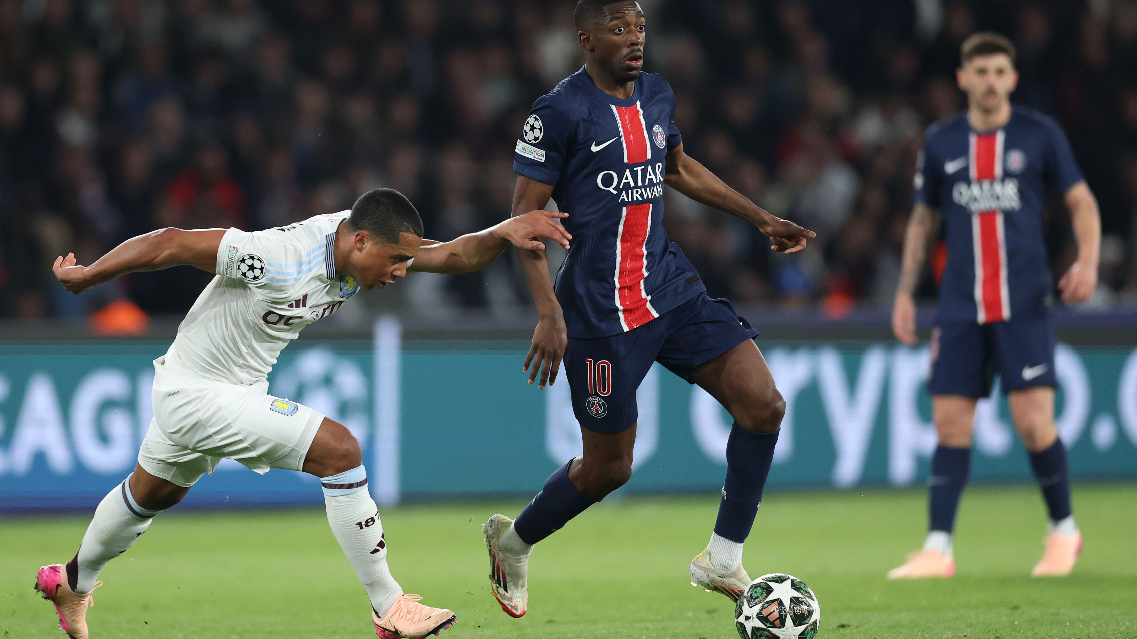 Paris Saint-Germain v 	Aston Villa FC - UEFA Champions League 2024/25 Quarter Final First Leg