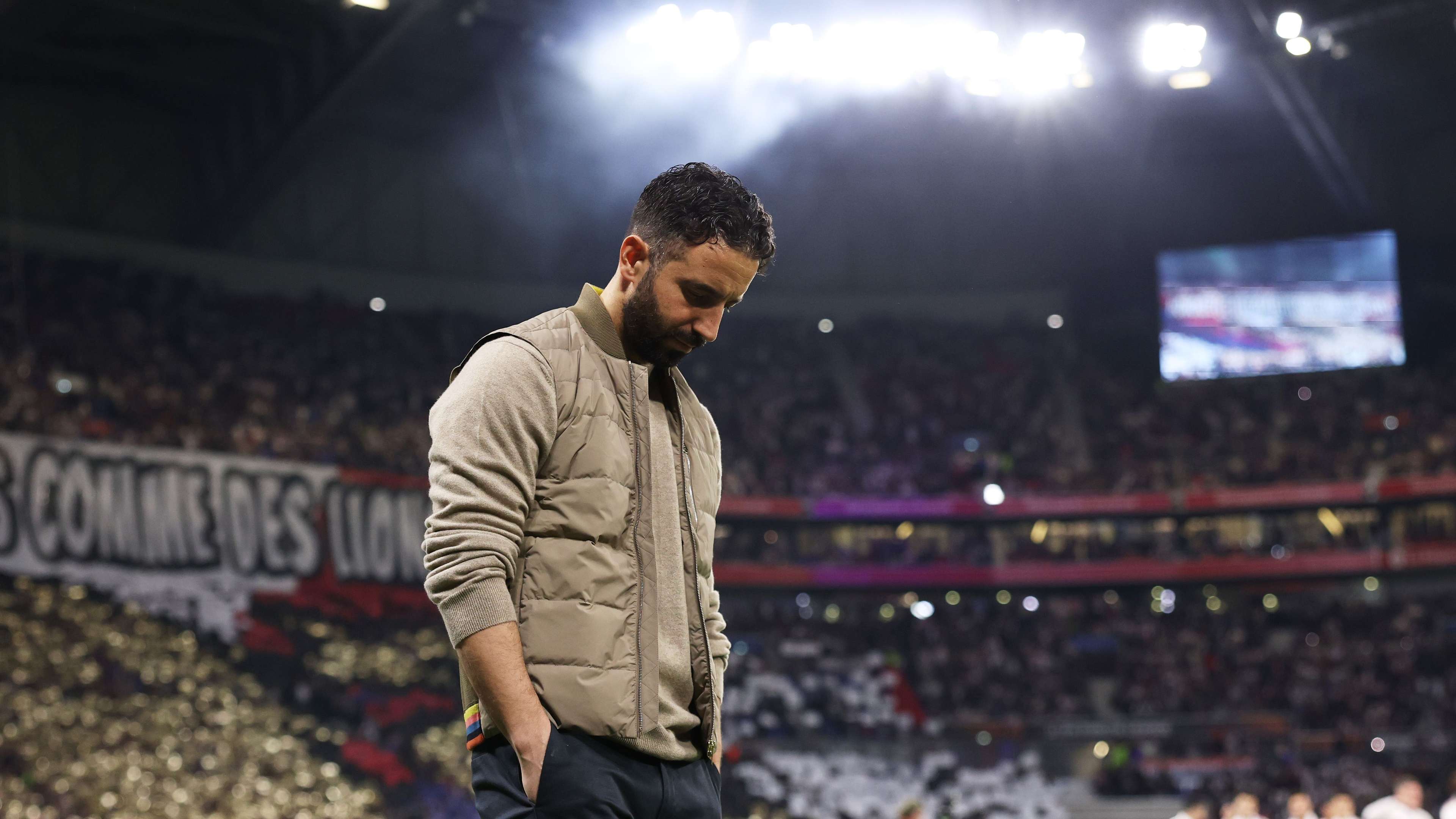 Olympique Lyonnais v Manchester United - UEFA Europa League 2024/25 Quarter Final First Leg