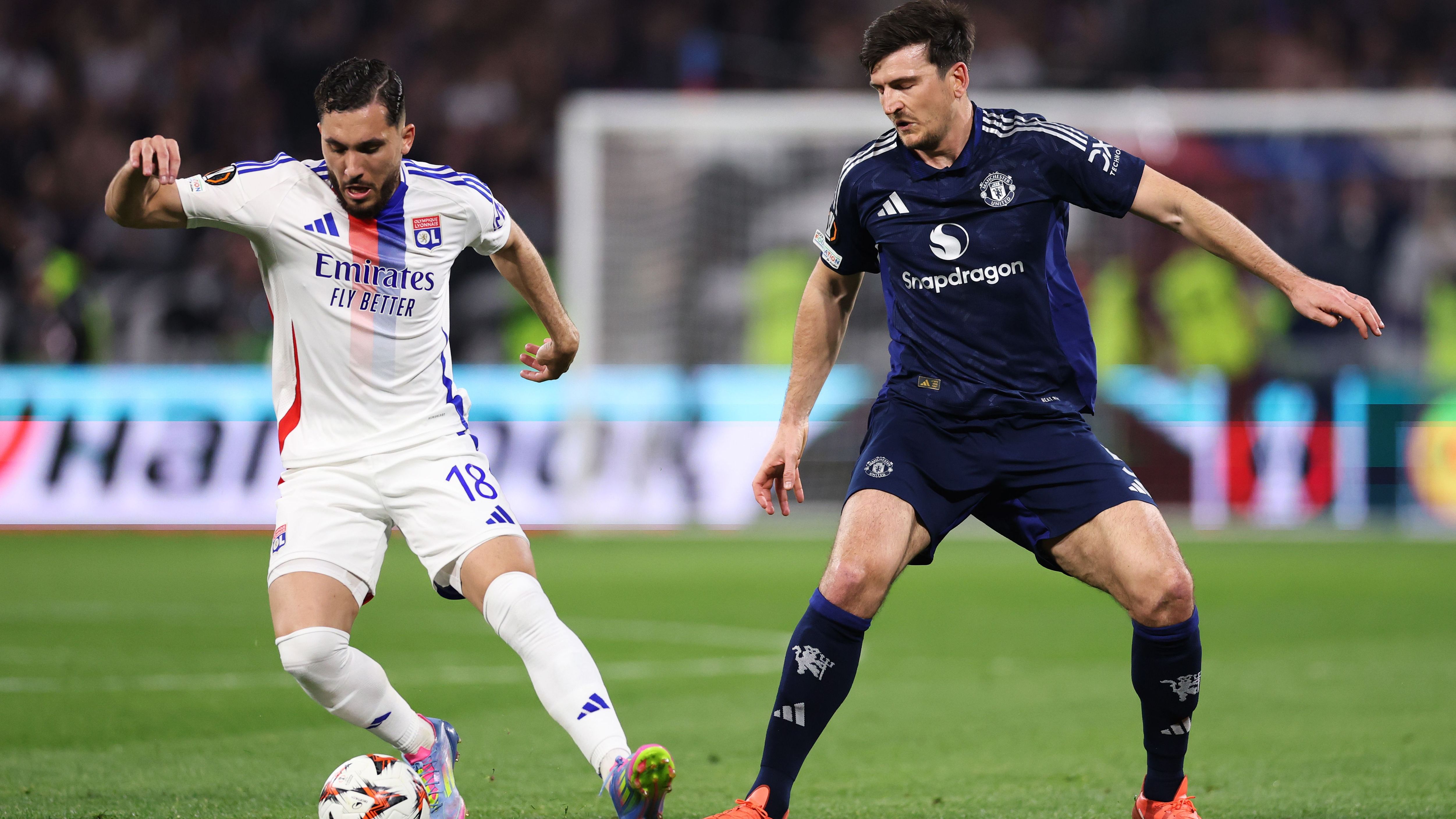 Olympique Lyonnais v Manchester United - UEFA Europa League 2024/25 Quarter Final First Leg