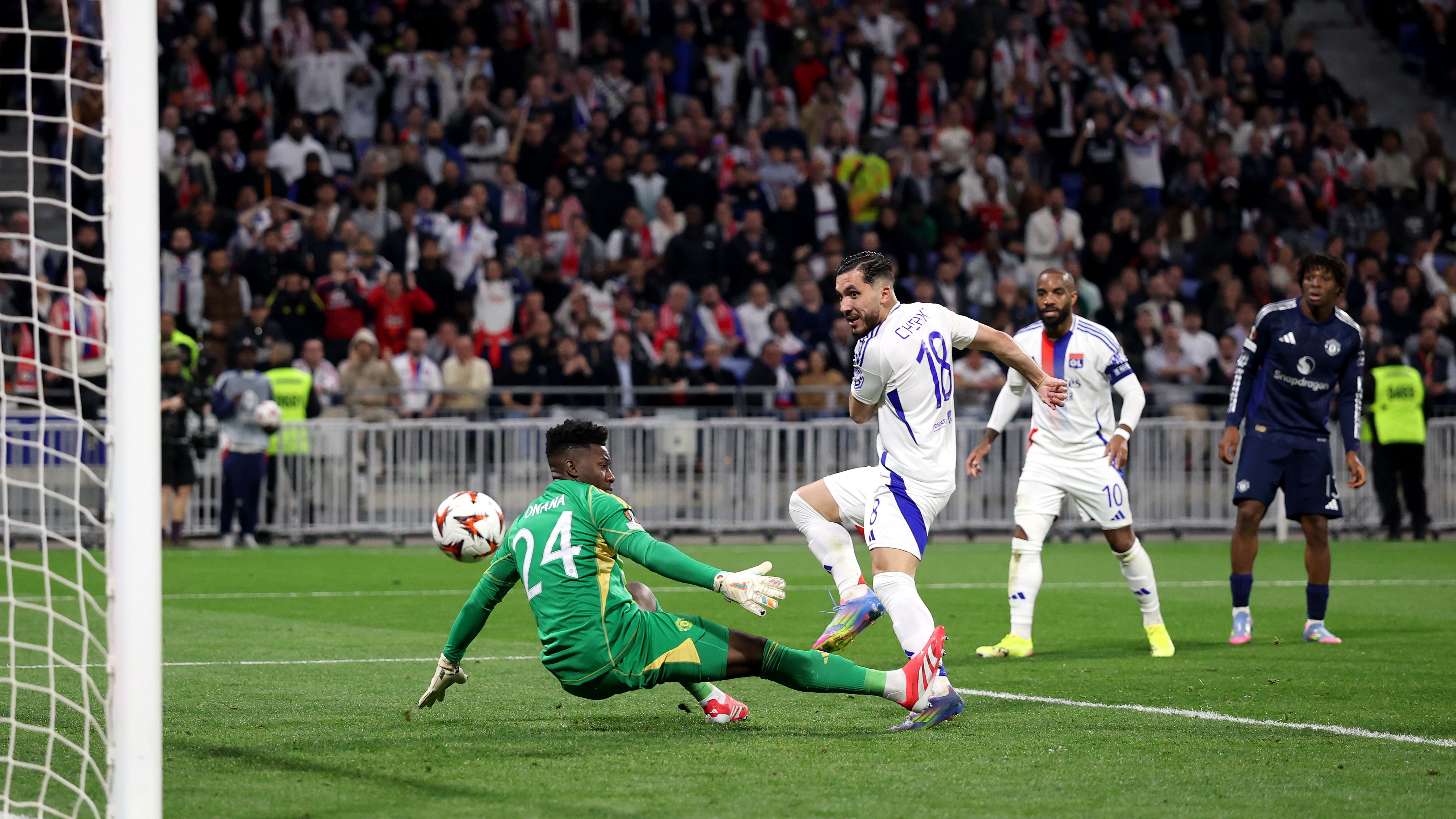 Olympique Lyonnais v Manchester United - UEFA Europa League 2024/25 Quarter Final First Leg