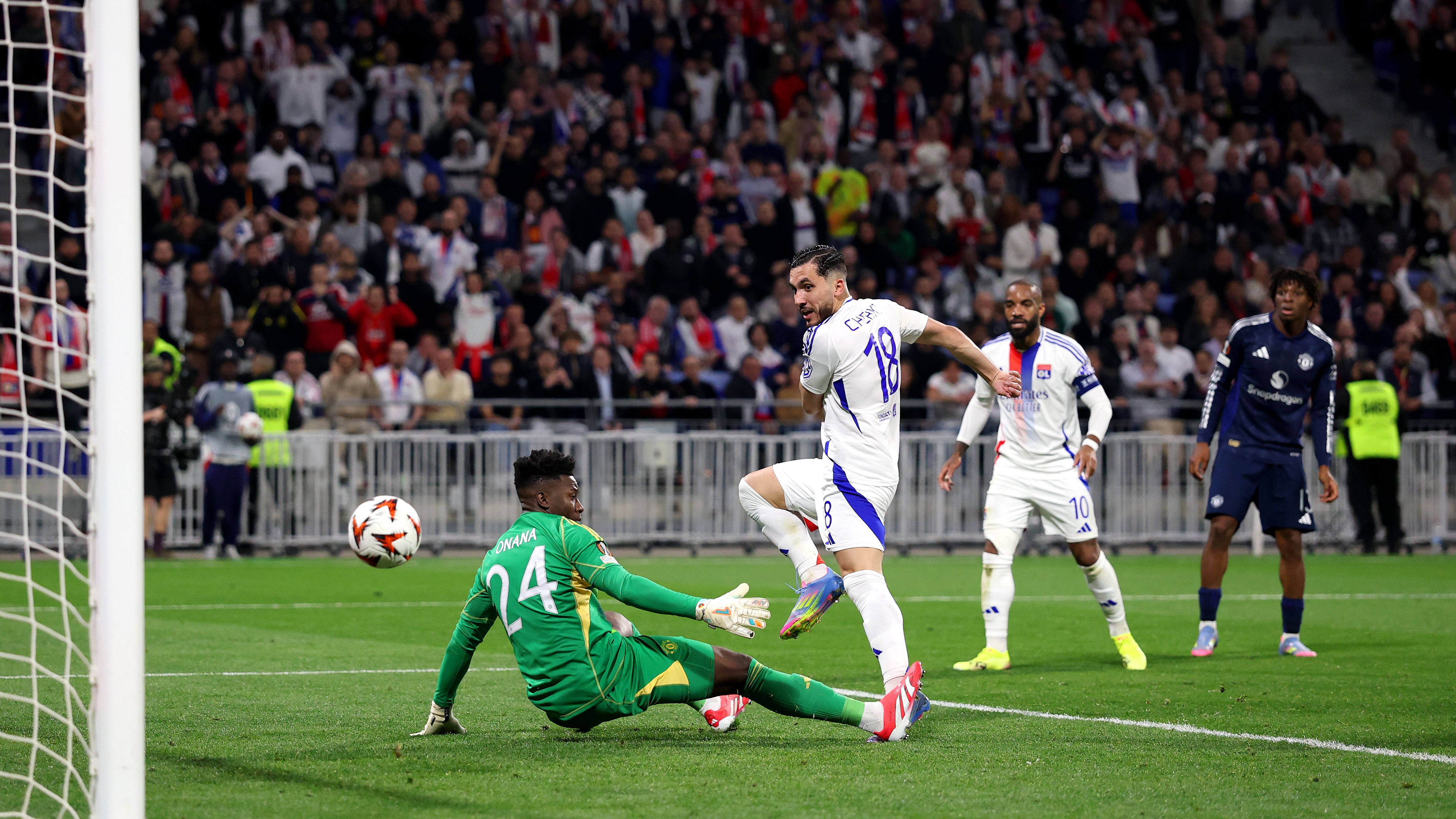 Olympique Lyonnais v Manchester United - UEFA Europa League 2024/25 Quarter Final First Leg