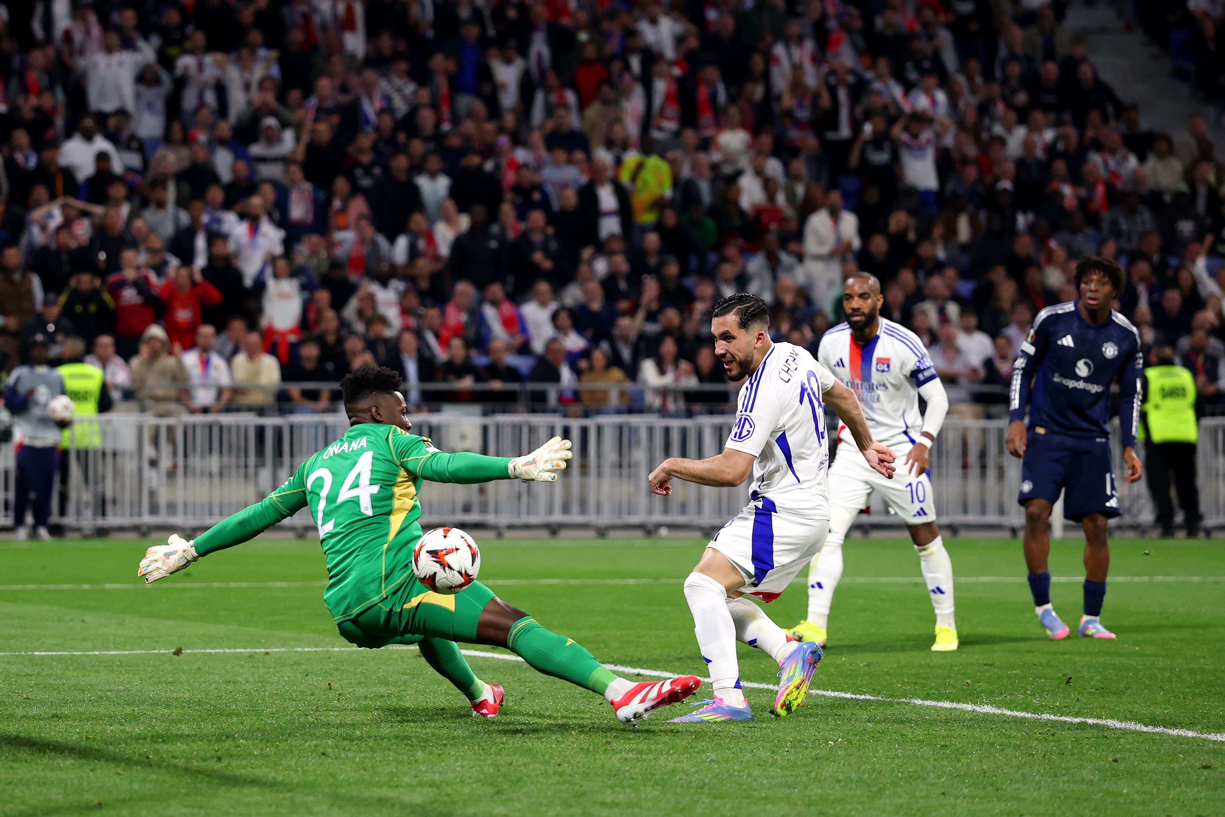 Olympique Lyonnais v Manchester United - UEFA Europa League 2024/25 Quarter Final First Leg
