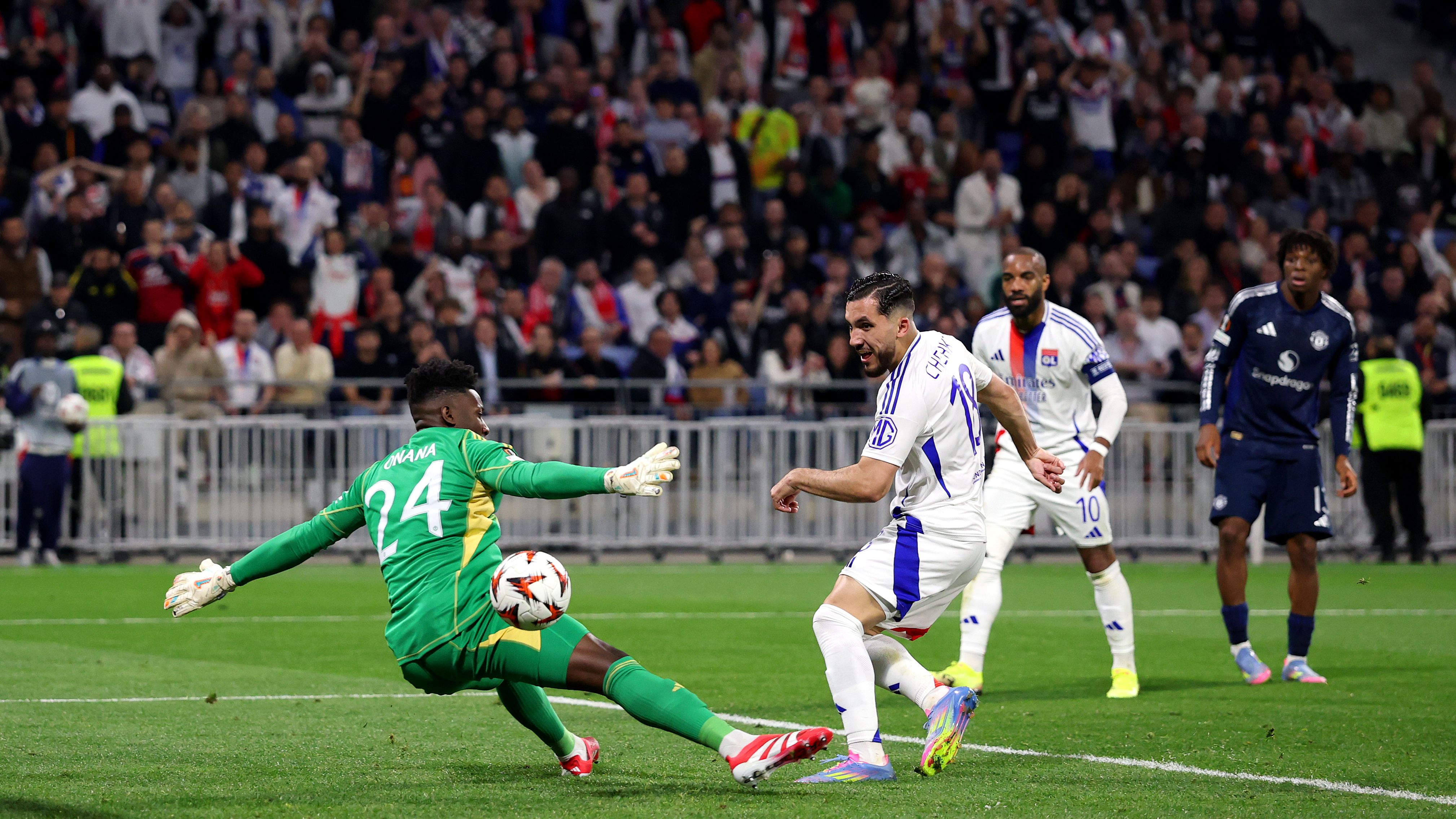 Olympique Lyonnais v Manchester United - UEFA Europa League 2024/25 Quarter Final First Leg