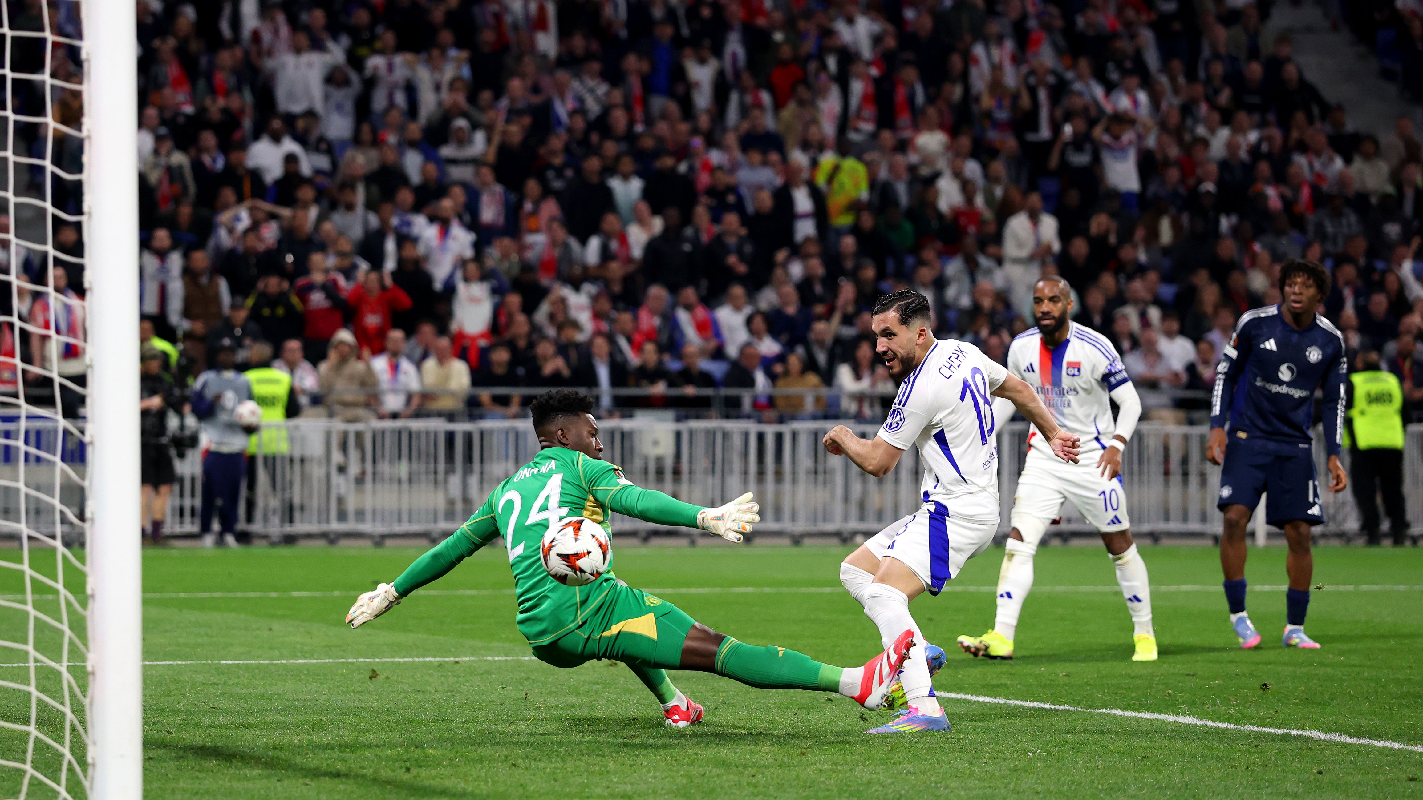 Olympique Lyonnais v Manchester United - UEFA Europa League 2024/25 Quarter Final First Leg