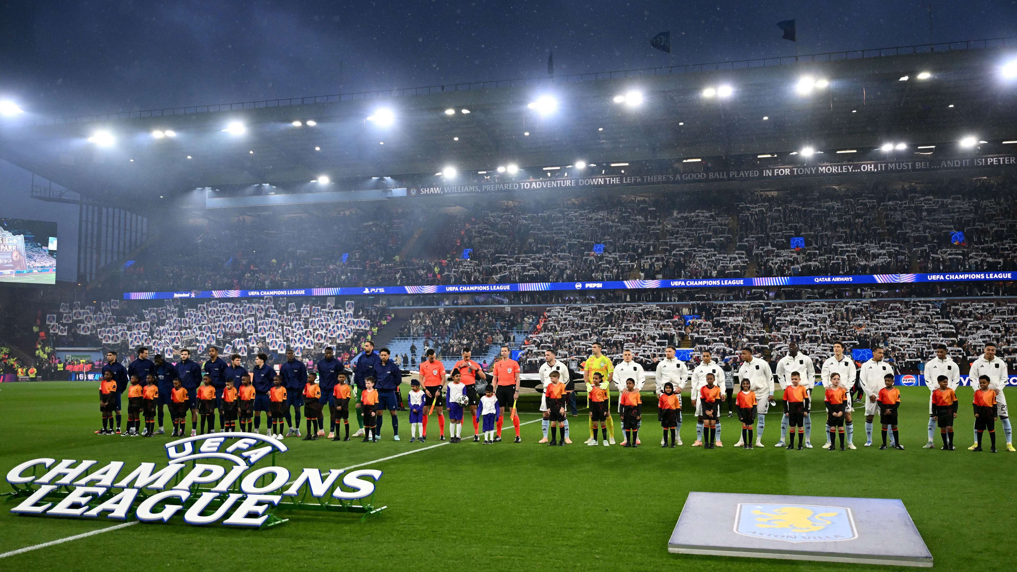 Aston Villa FC v Paris Saint-Germain - UEFA Champions League 2024/25 Quarter Final Second Leg