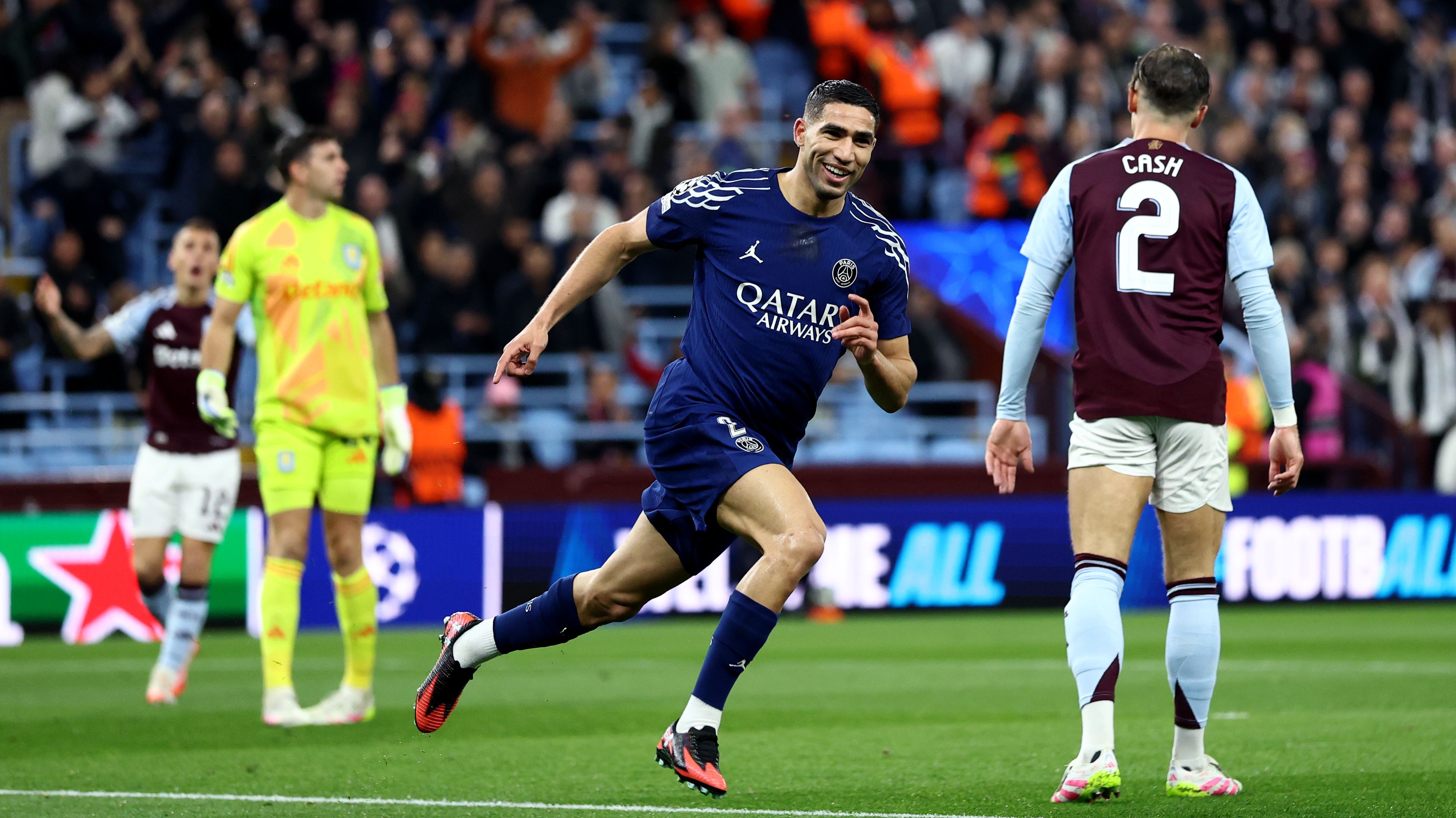Aston Villa FC v Paris Saint-Germain - UEFA Champions League 2024/25 Quarter Final Second Leg