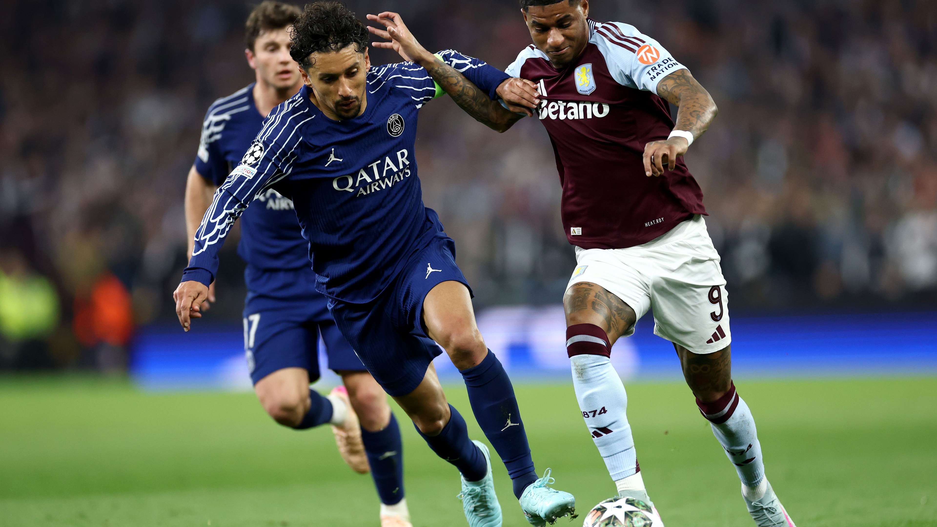 Aston Villa FC v Paris Saint-Germain - UEFA Champions League 2024/25 Quarter Final Second Leg