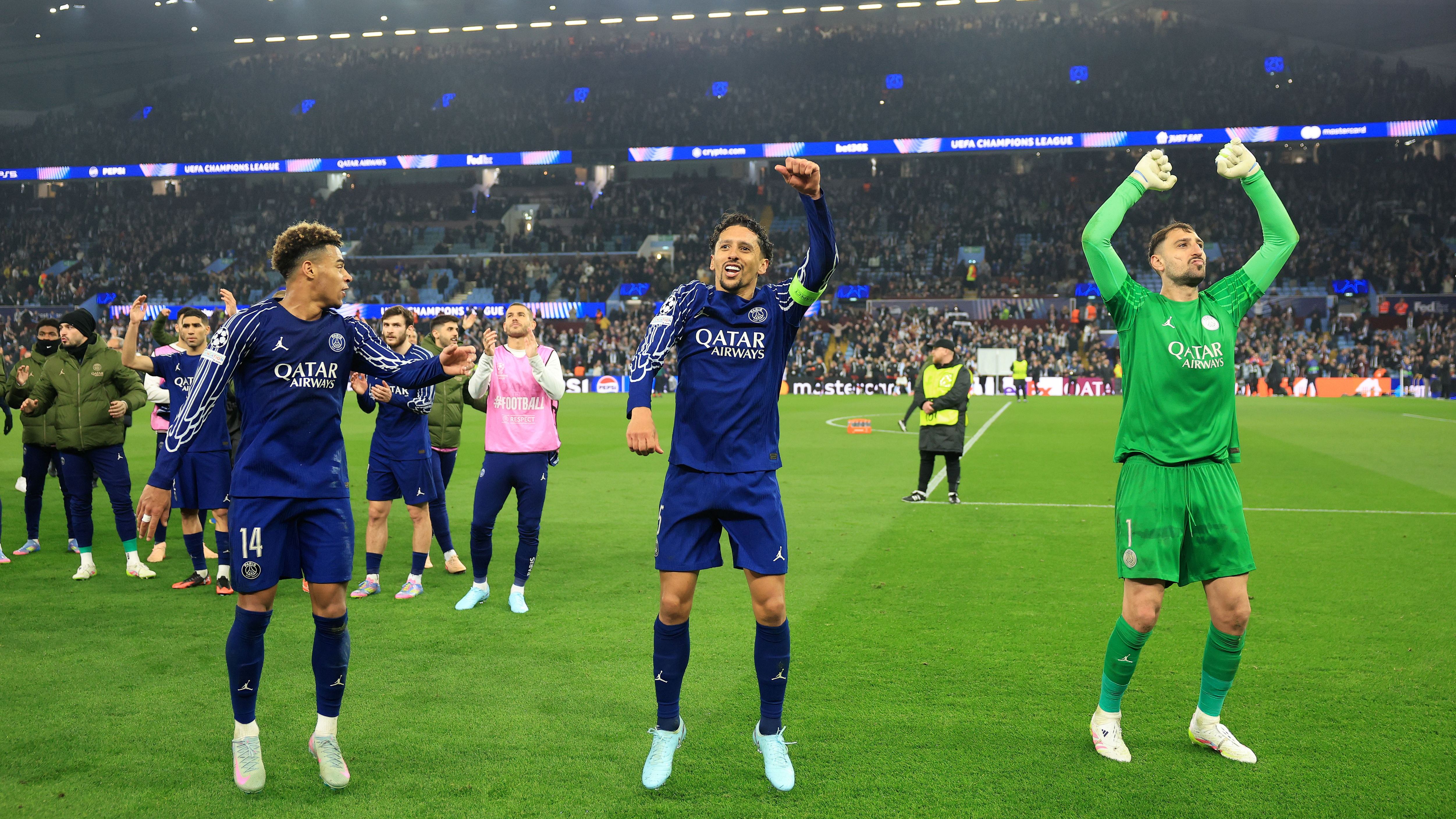 Aston Villa FC v Paris Saint-Germain - UEFA Champions League 2024/25 Quarter Final Second Leg